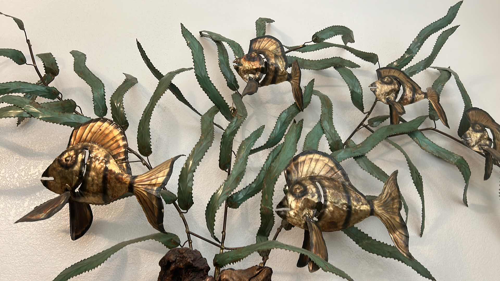 Photo 5 of LARGE METAL 3D SCULPTURE UNDER THE SEA ARTWORK 66” x 47” x 8 1/2”