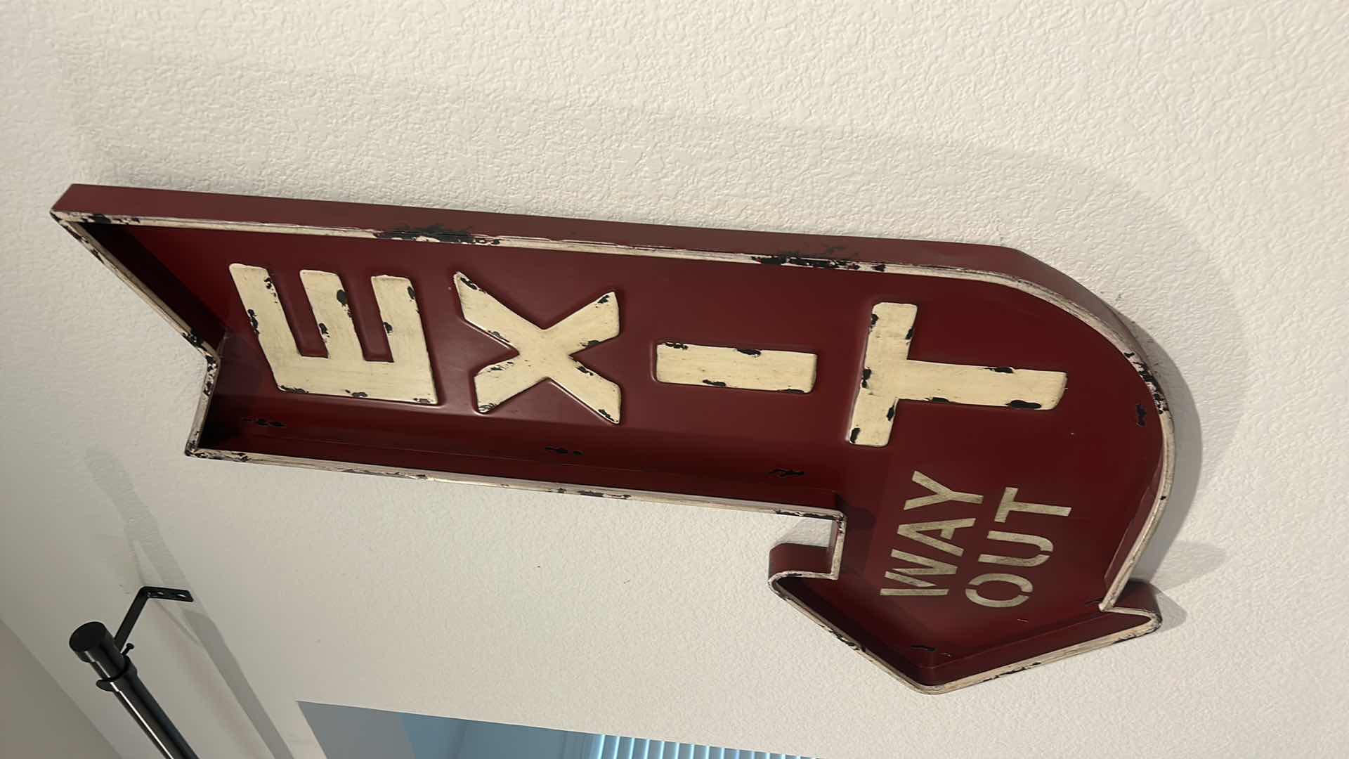 Photo 2 of HOME DECOR- METAL EXIT SIGN 20” x 33” 20” x 33”