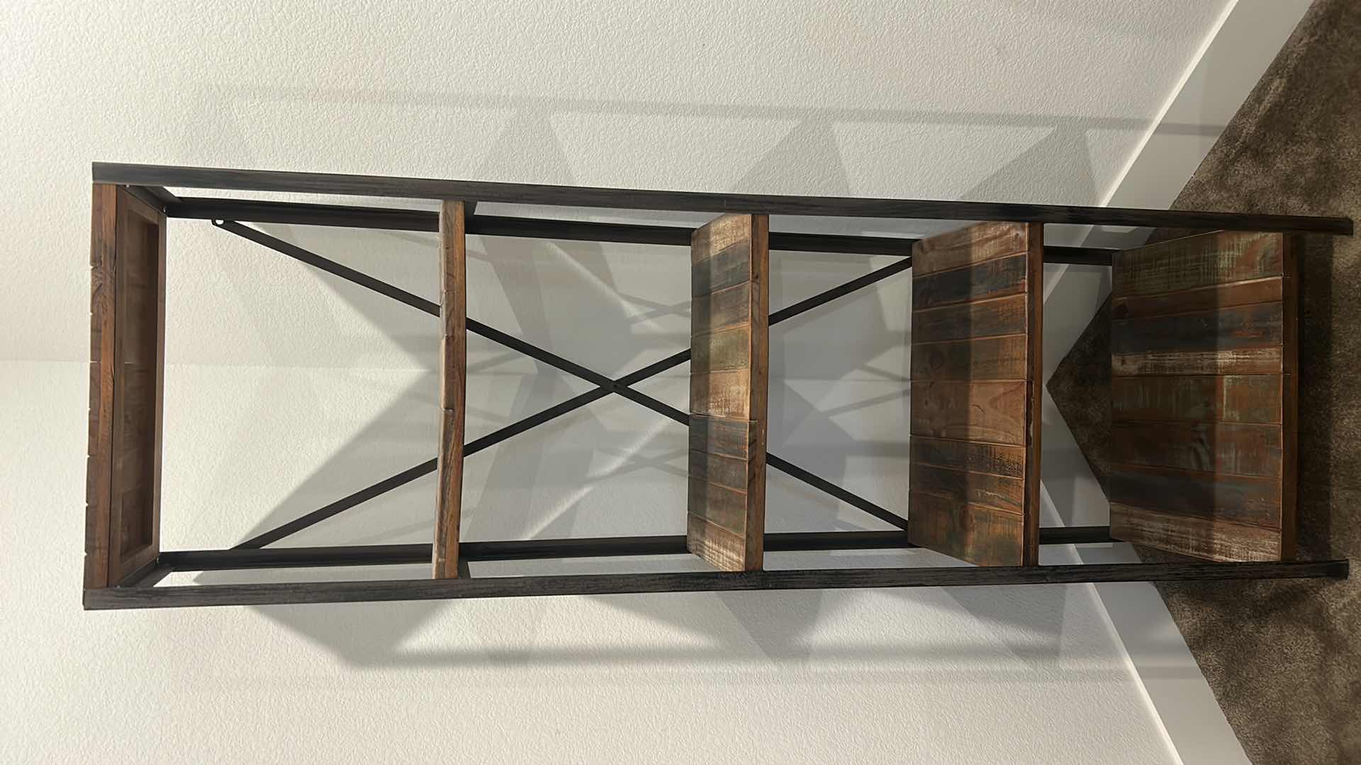 Photo 1 of WOOD AND METAL ETAGERE 22 x 15 1/2“ x 6‘