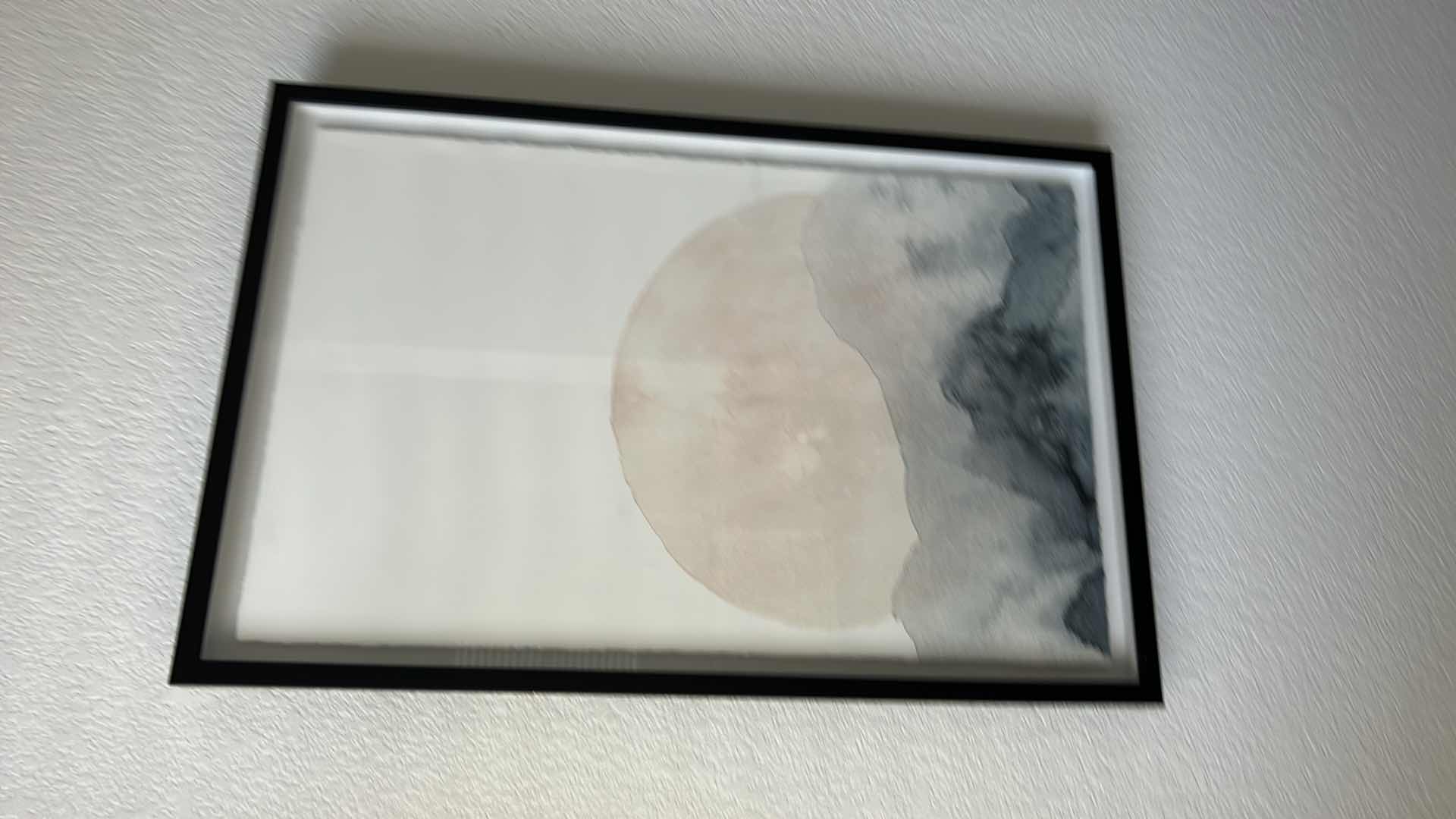 Photo 4 of FRAMED “SUN RISING” WATERCOLOR, SHADOW BOX ARTWORK 16” x 24”