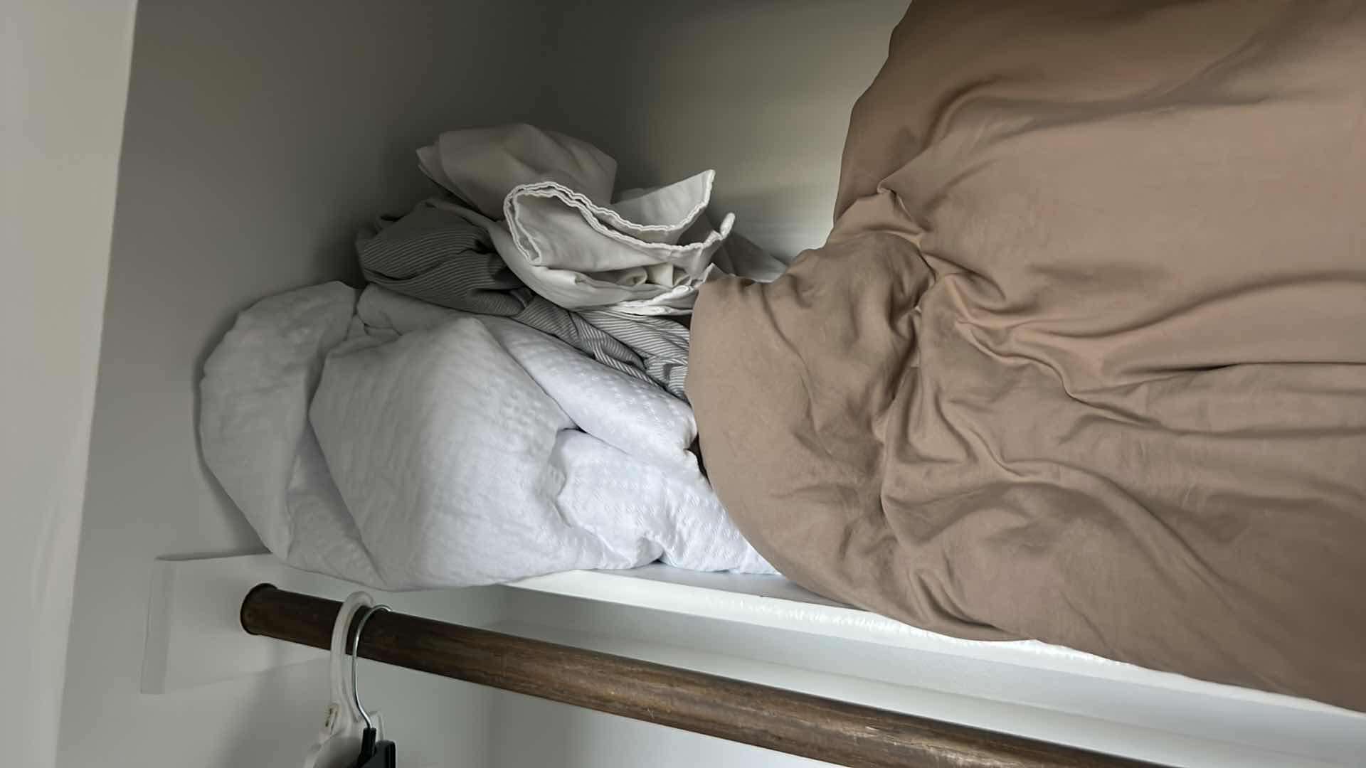 Photo 3 of CONTENTS LEFT SIDE OF CLOSET IN UPSTAIRS OFFICE- COMFORTER, PILLOWS, THICK PADDING AND SHEETS