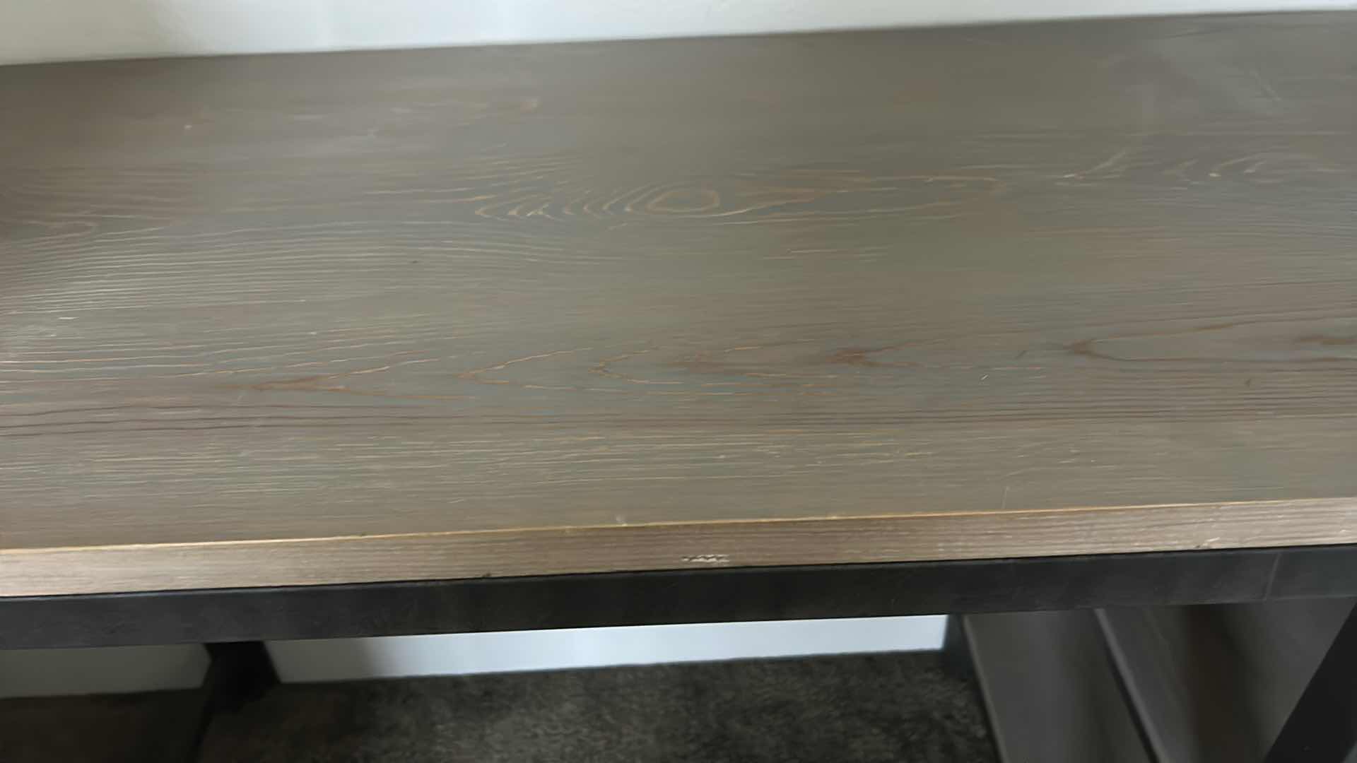 Photo 4 of METAL AND WOOD DESK 46” x 20” x 36”