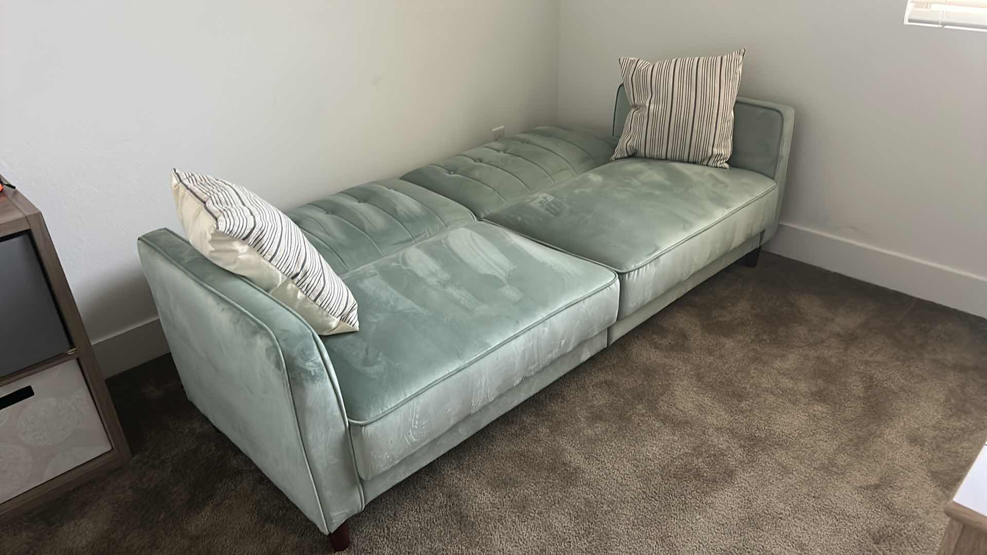 Photo 6 of SOFT VELVETY SOFA / FUTON 3’ x 85” x 32”AND FUTON 45” x 6’