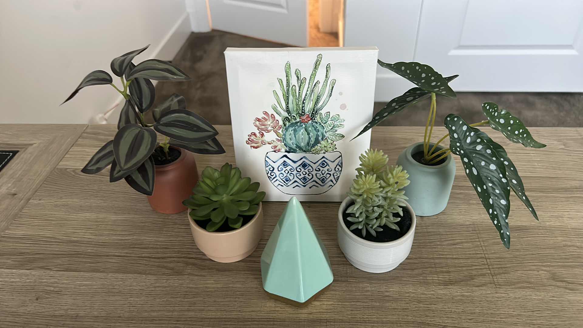 Photo 8 of 6 PC SMALL HOME DECOR - TALLEST PLANT 7.5”