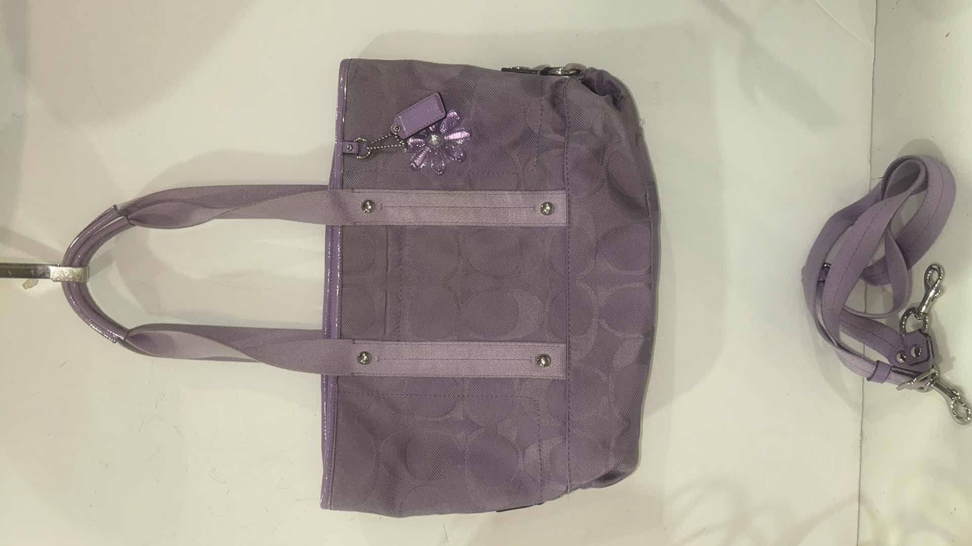 Photo 1 of LADIES LILAC COACH TOTE WITH LONG STRAP