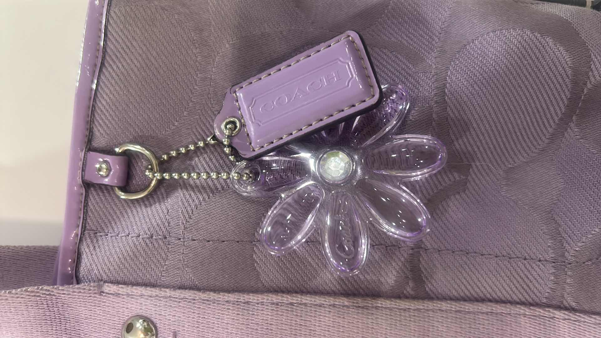 Photo 4 of LADIES LILAC COACH TOTE WITH LONG STRAP