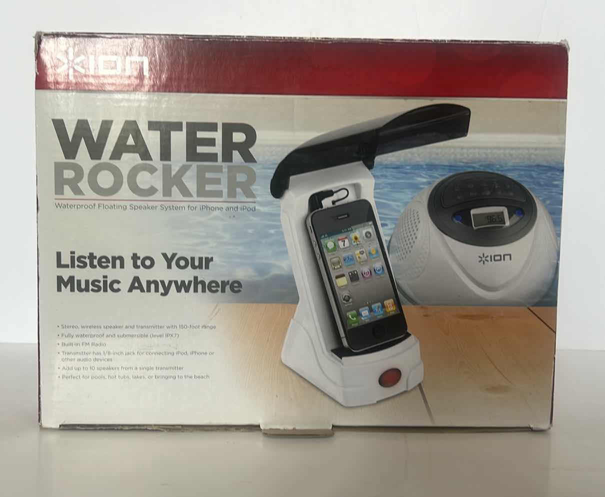 Photo 1 of ION WATER ROCKET. WATERPROOF FLOATING SPEAKER SYSTEM FOR IPHONE AND IPOD.