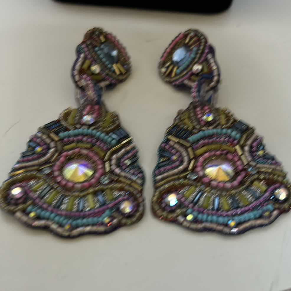 Photo 1 of COSTUME JEWELRY/ HAND MADE SIGNED CLIP ON EARRINGS