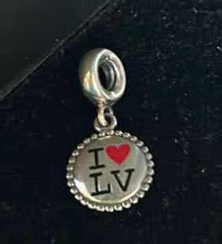 Photo 1 of FINE JEWELRY. .925 STERLING SILVER PANDORA I LOVE LAS VEGAS PENDANT.