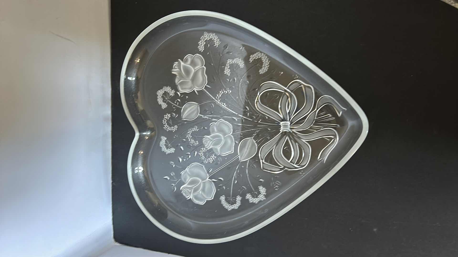 Photo 3 of GLASS / CRYSTAL SERVING PLATES 12.5” x H13.5”