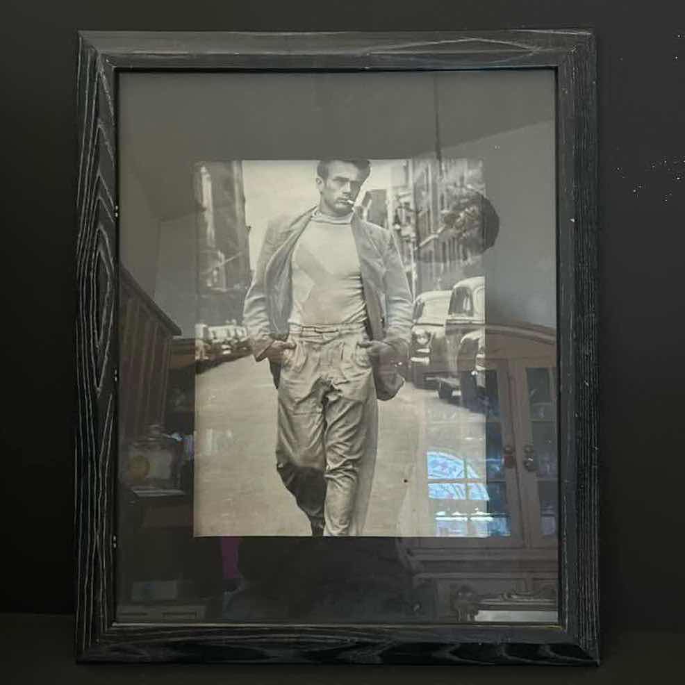 Photo 1 of BLACK WOOD FRAMED. JAMES DEAN PHOTOGRAPH ARTWORK. 19” x H22”