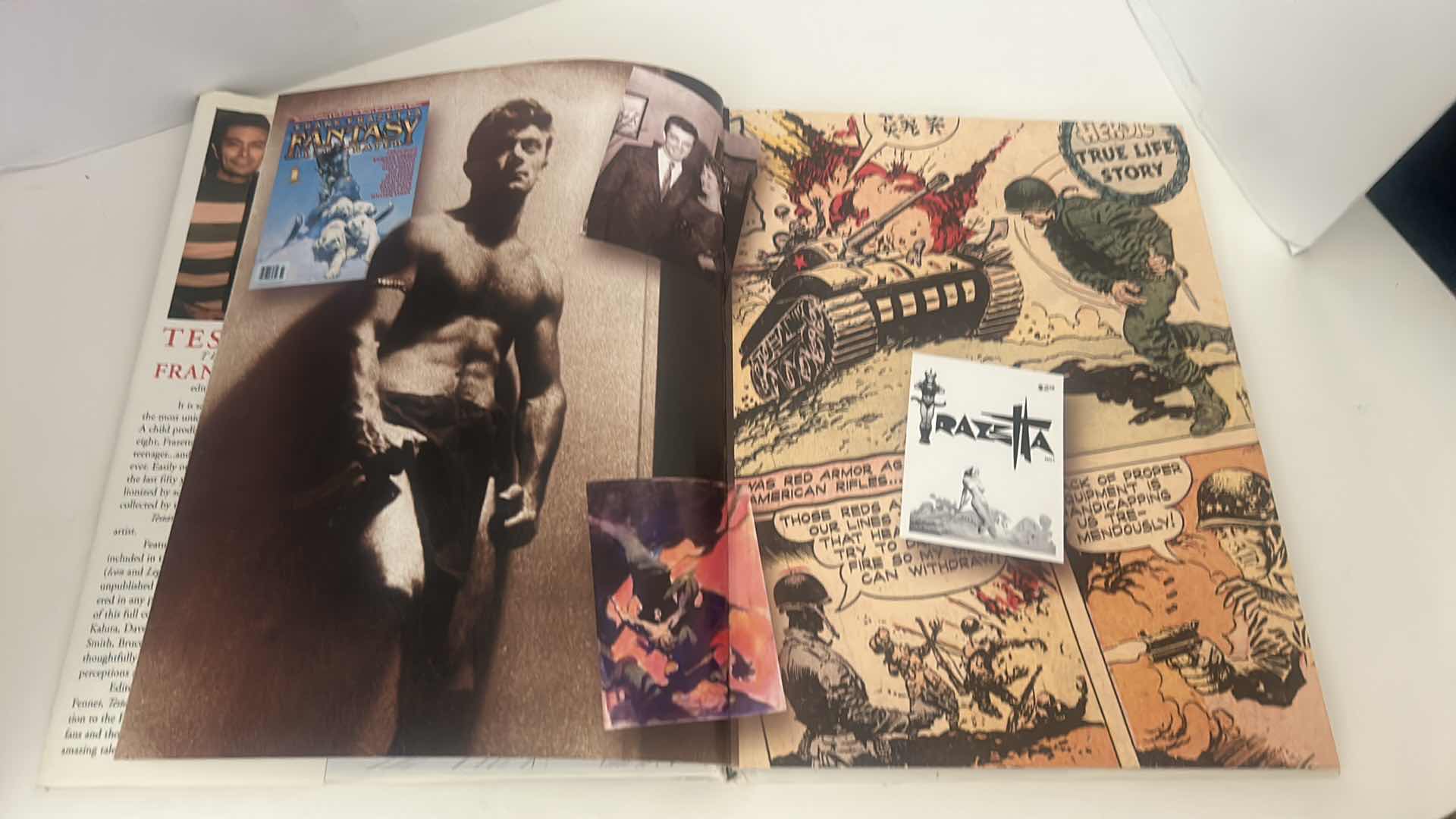 Photo 3 of HARD COVER BOOK - THE LIFE AND ART OF FRANK FRAZETTA - “TESTAMENT”