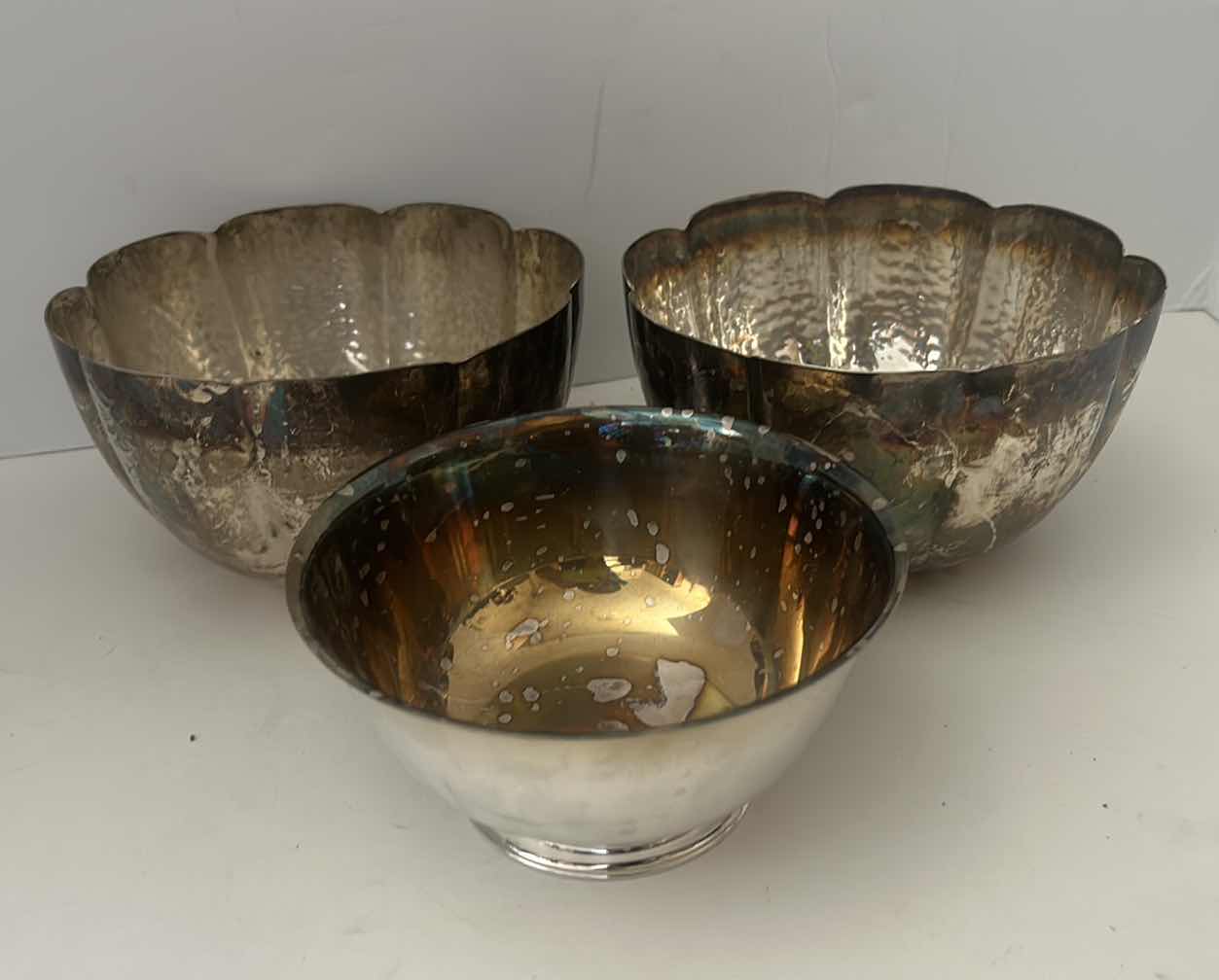 Photo 1 of 3 SILVER PLATED BOWLS