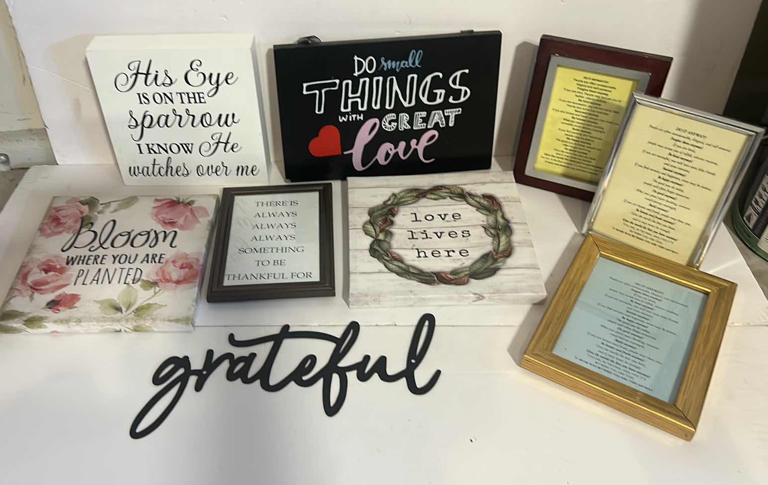 Photo 1 of SMALL HOME INSPIRATIONAL DECOR ITEMS