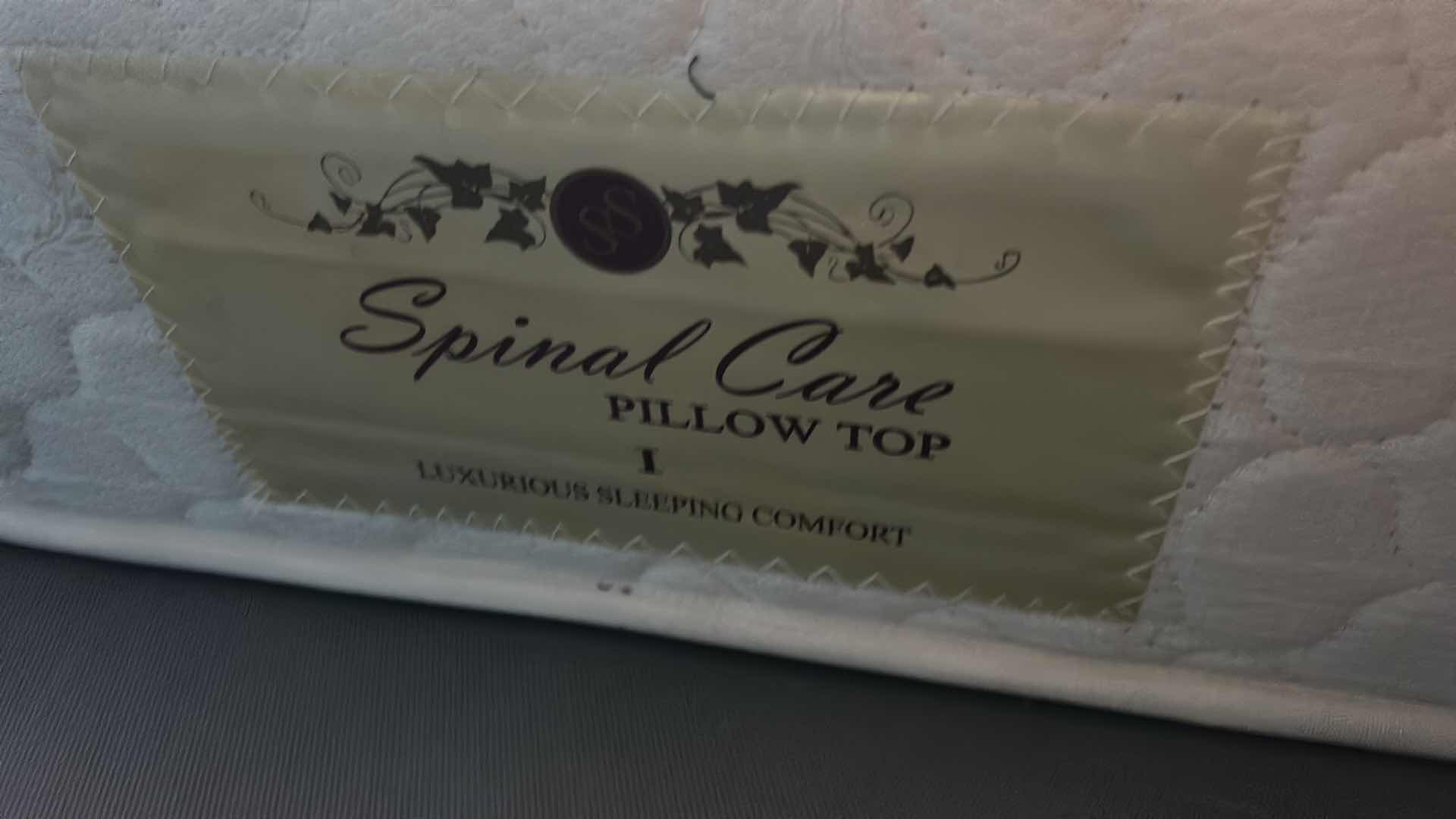 Photo 4 of SPINAL CARE PILLOW TOP QUEEN MATTRESS WITH METAL FRAME AND BOX SPRING