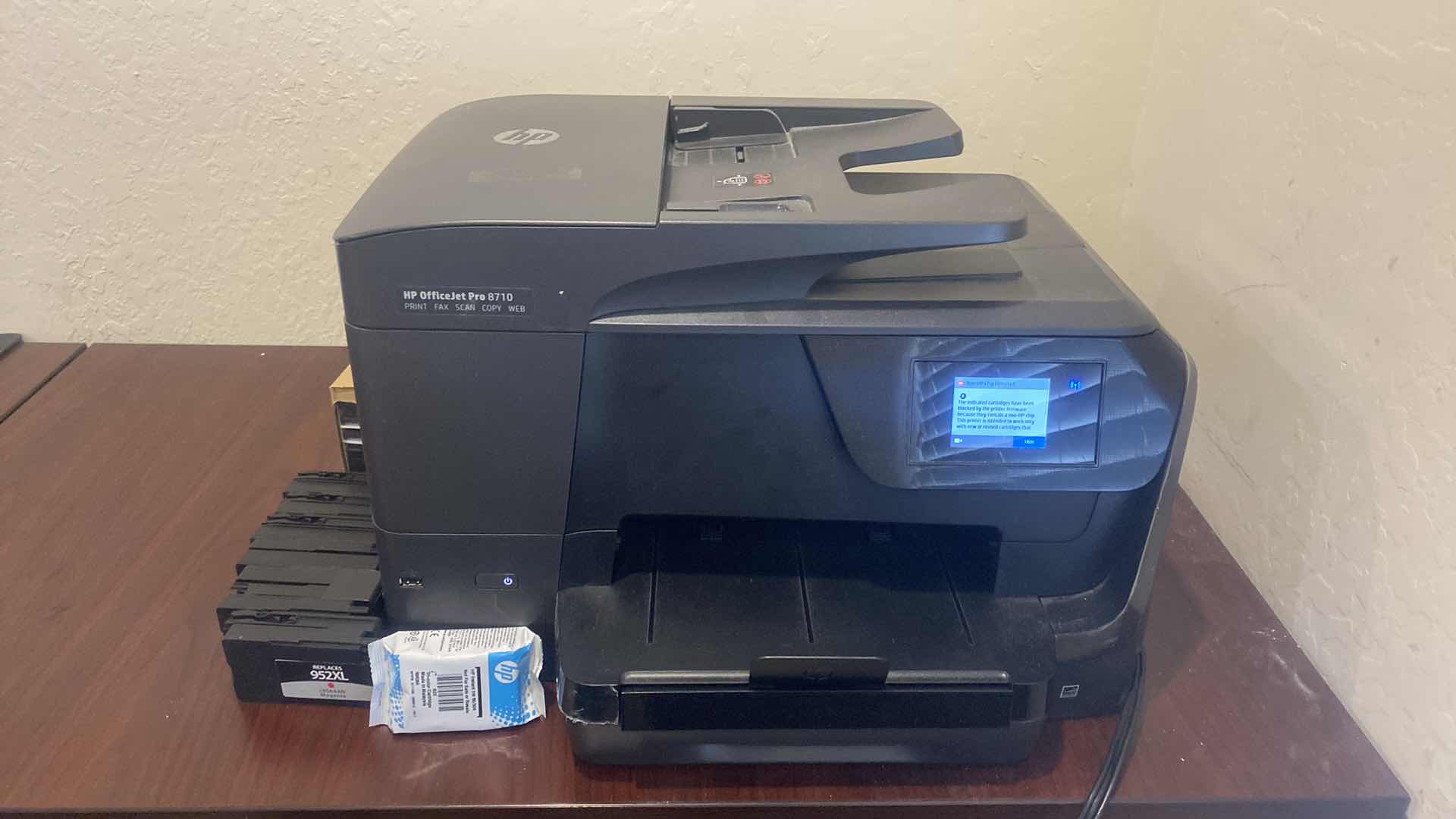 Photo 1 of HP OFFICE JET PRO 8710 WITH INK CARTRIDGES