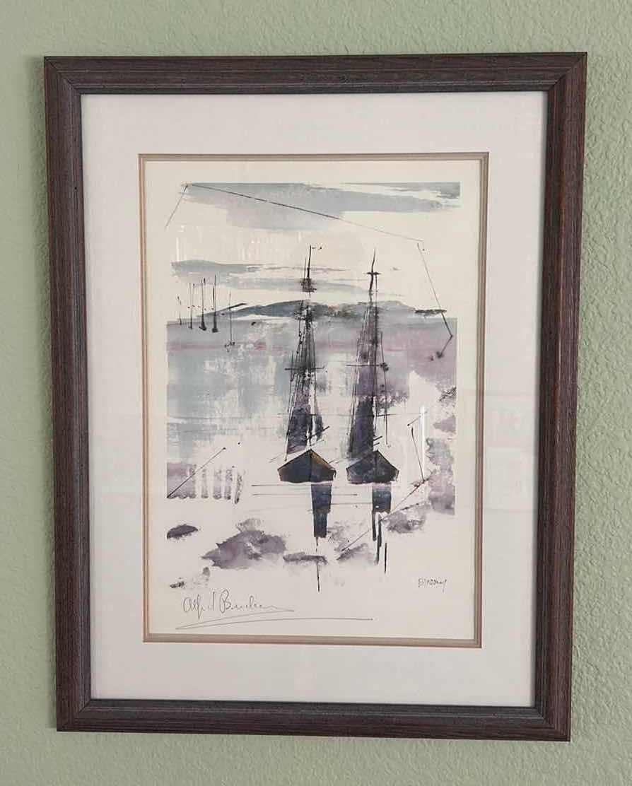 Photo 1 of FRAMED WATERCOLOR BY BIRSEY ARTWORK 22” x 28”