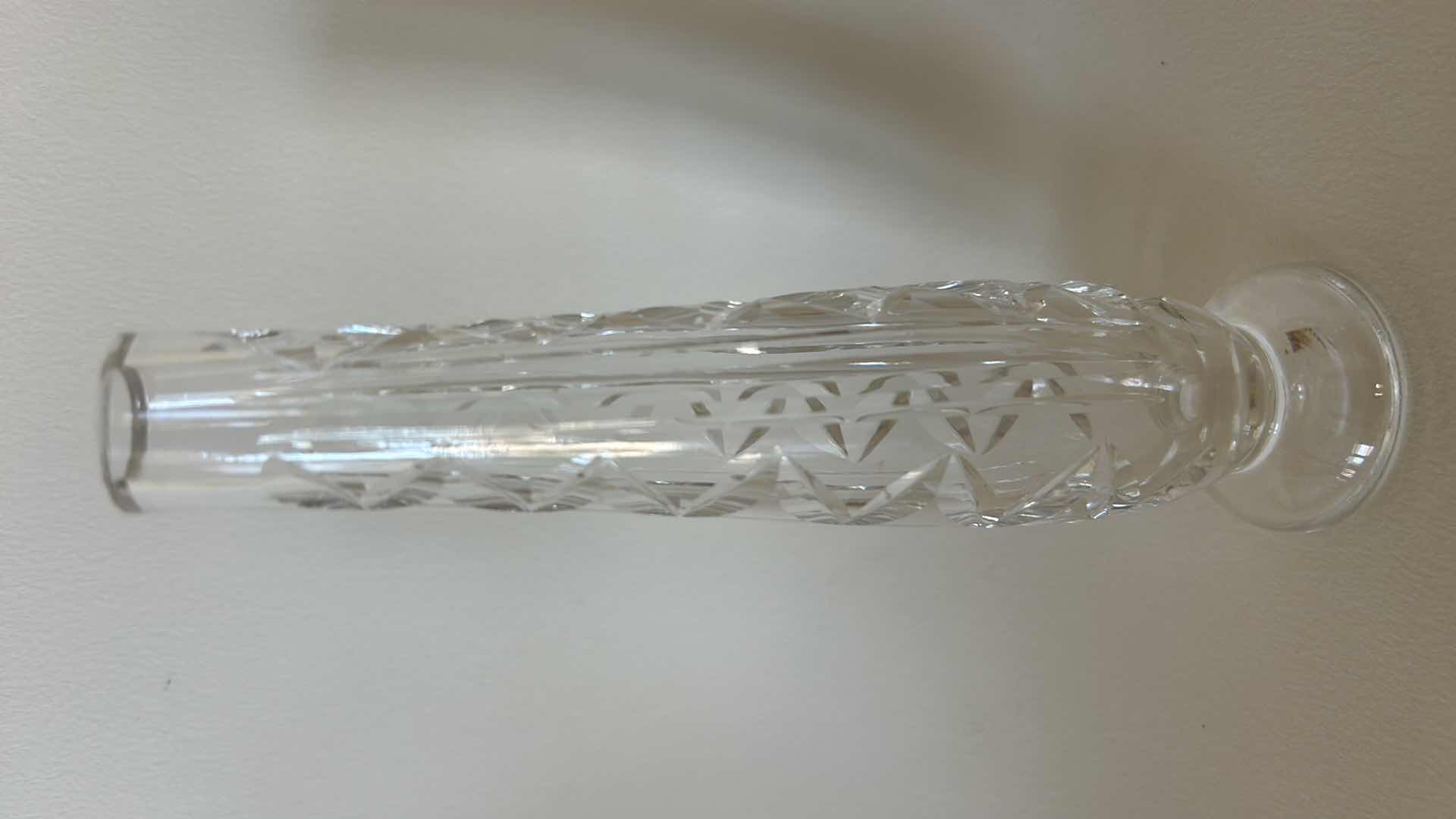 Photo 1 of WATERFORD WEDDING CRYSTAL BUD VASE H7”