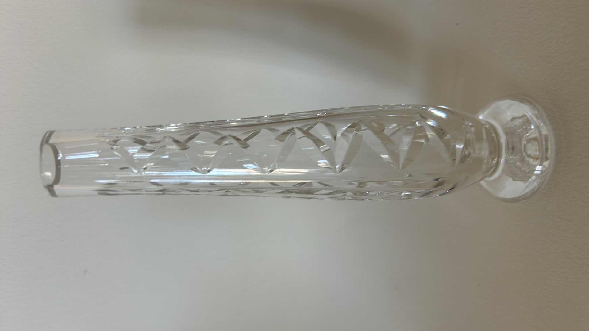 Photo 2 of WATERFORD WEDDING CRYSTAL BUD VASE H7”