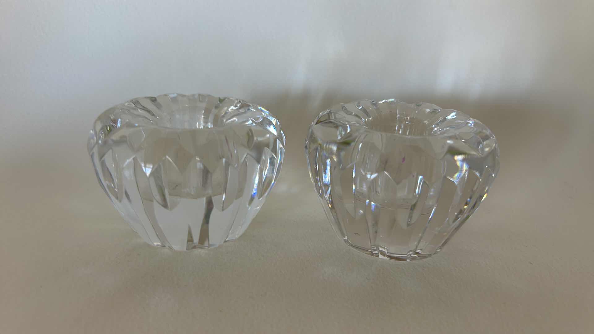 Photo 1 of 2 WATERFORD CRYSTAL CANDLE HOLDERS