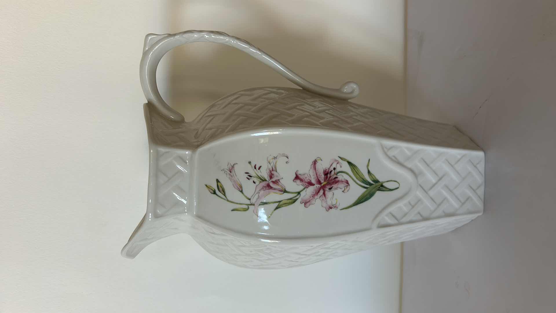 Photo 6 of H10” BELLEEK IRELAND PORCELAIN PITCHER