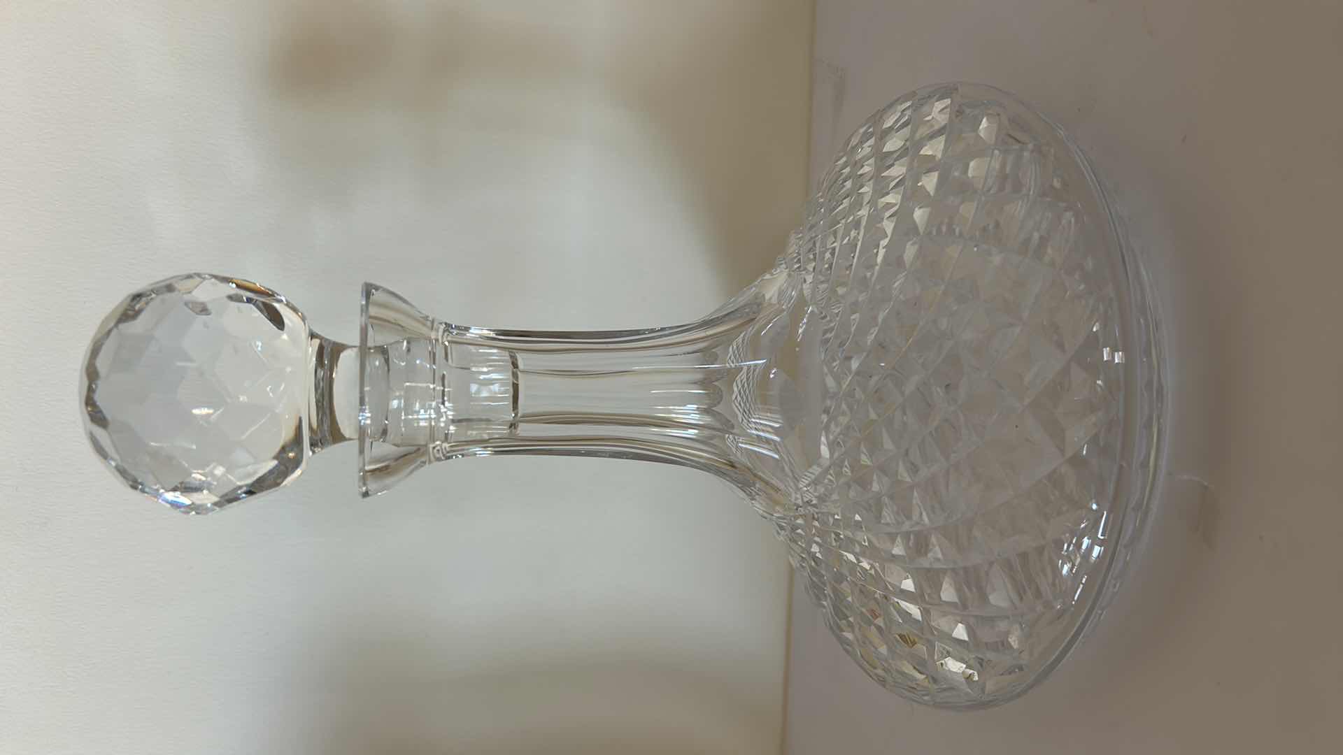 Photo 2 of WATERFORD CRYSTAL LISMORE DECANTER & STOPPER H10”