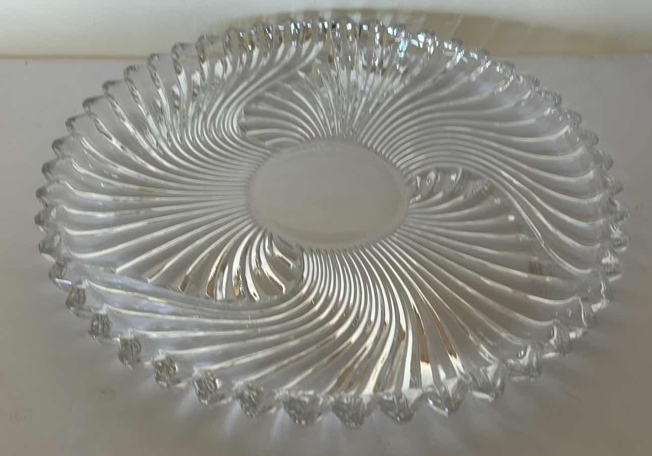 Photo 1 of CRYSTAL SERVING DISH 12” ROUND