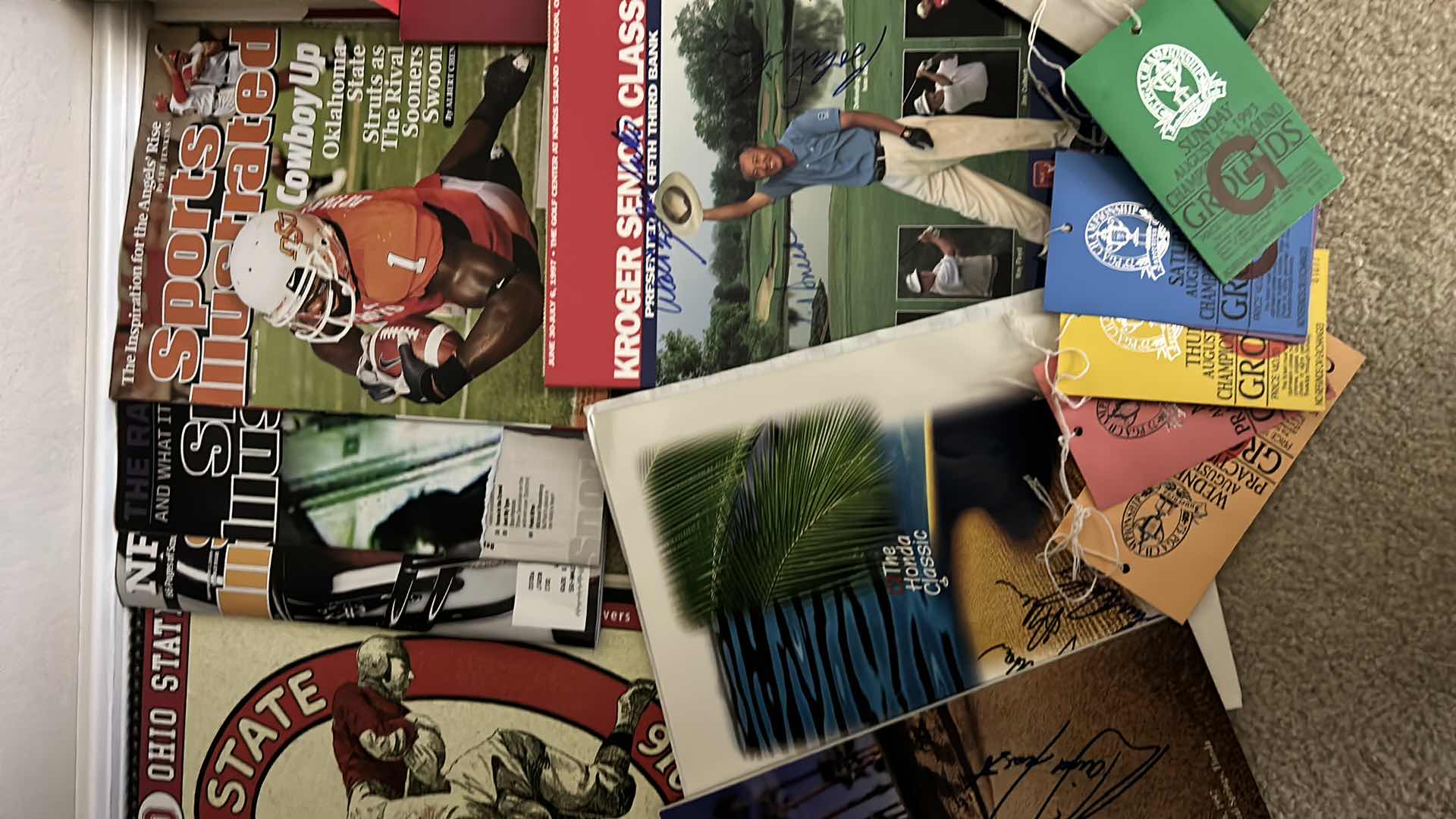 Photo 1 of MAGAZINES, BOOKS AND SIGNED GOLF PROGRAMS