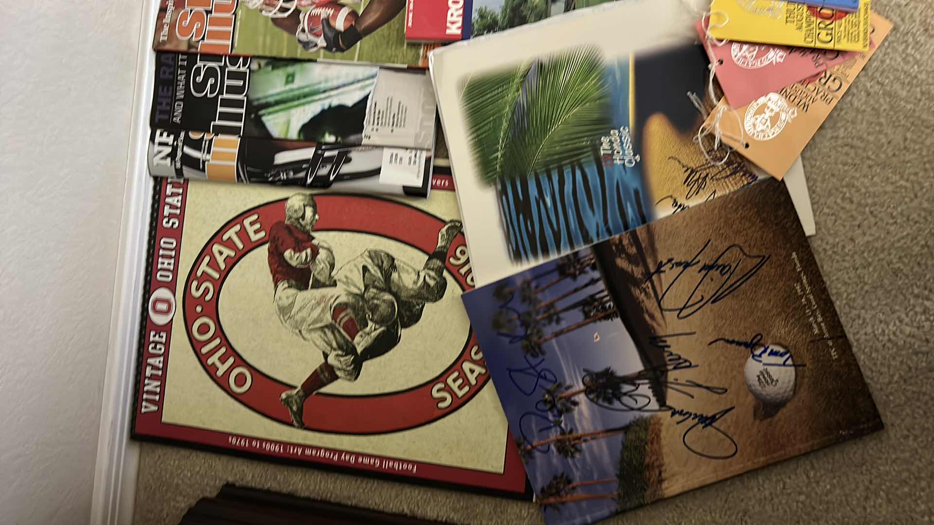 Photo 1 of MAGAZINES, BOOKS AND SIGNED GOLF PROGRAMS