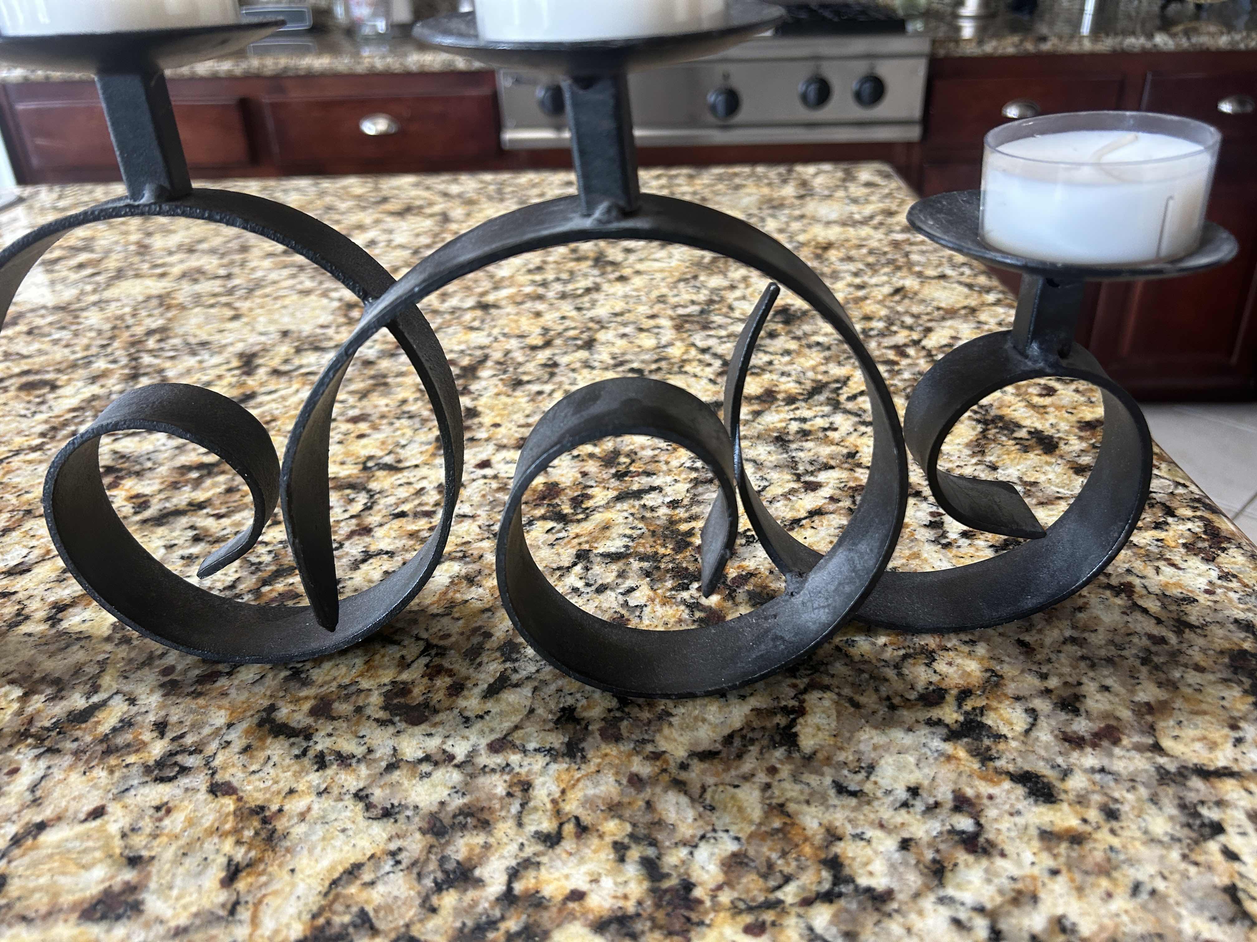 Photo 1 of METAL CANDELABRA 6 CANDLE HOLDERS 29“ x H8 1/2“