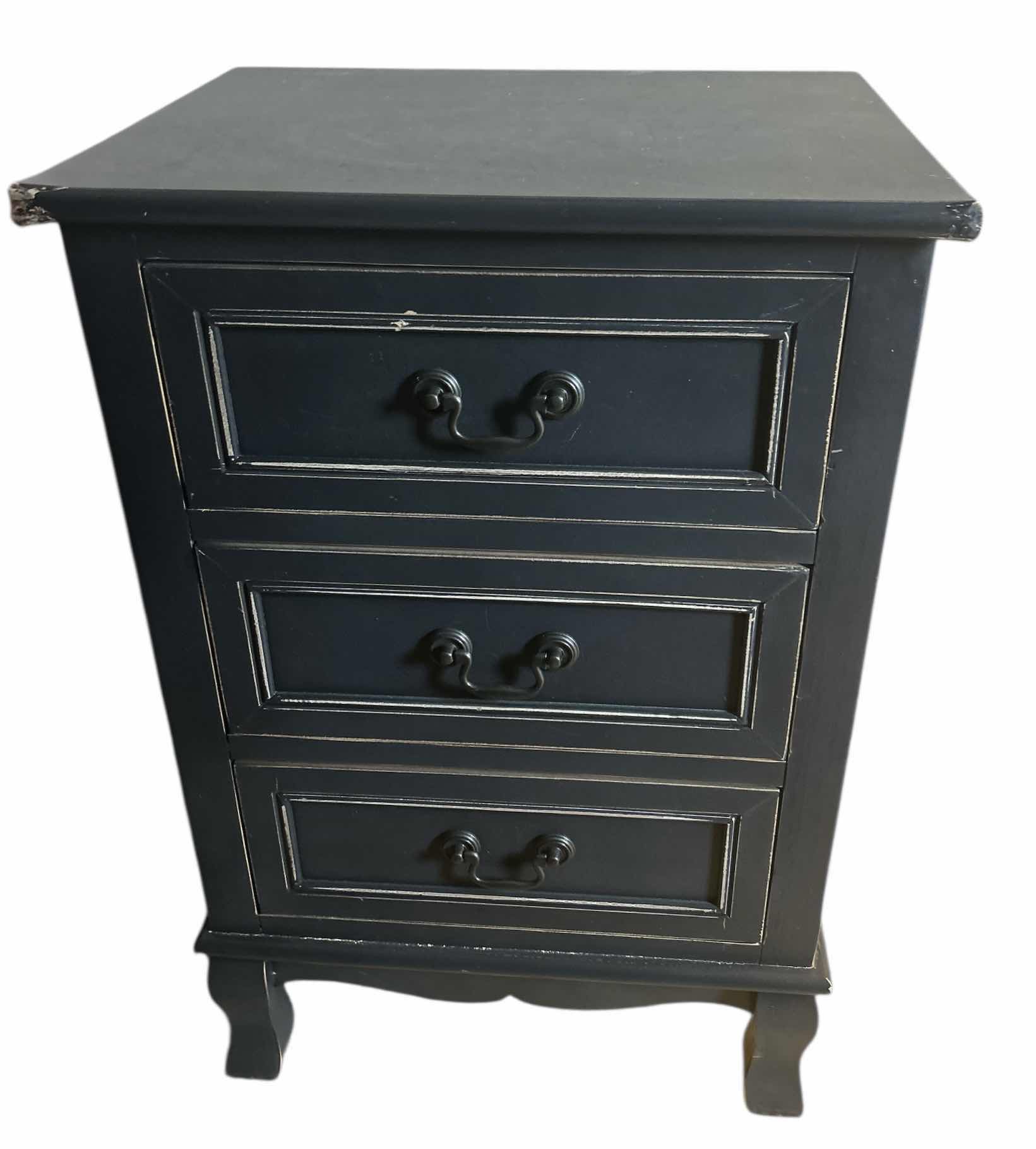 Photo 1 of SMALL THREE DRAWER WOOD CABINET 17” x 25 1/2”