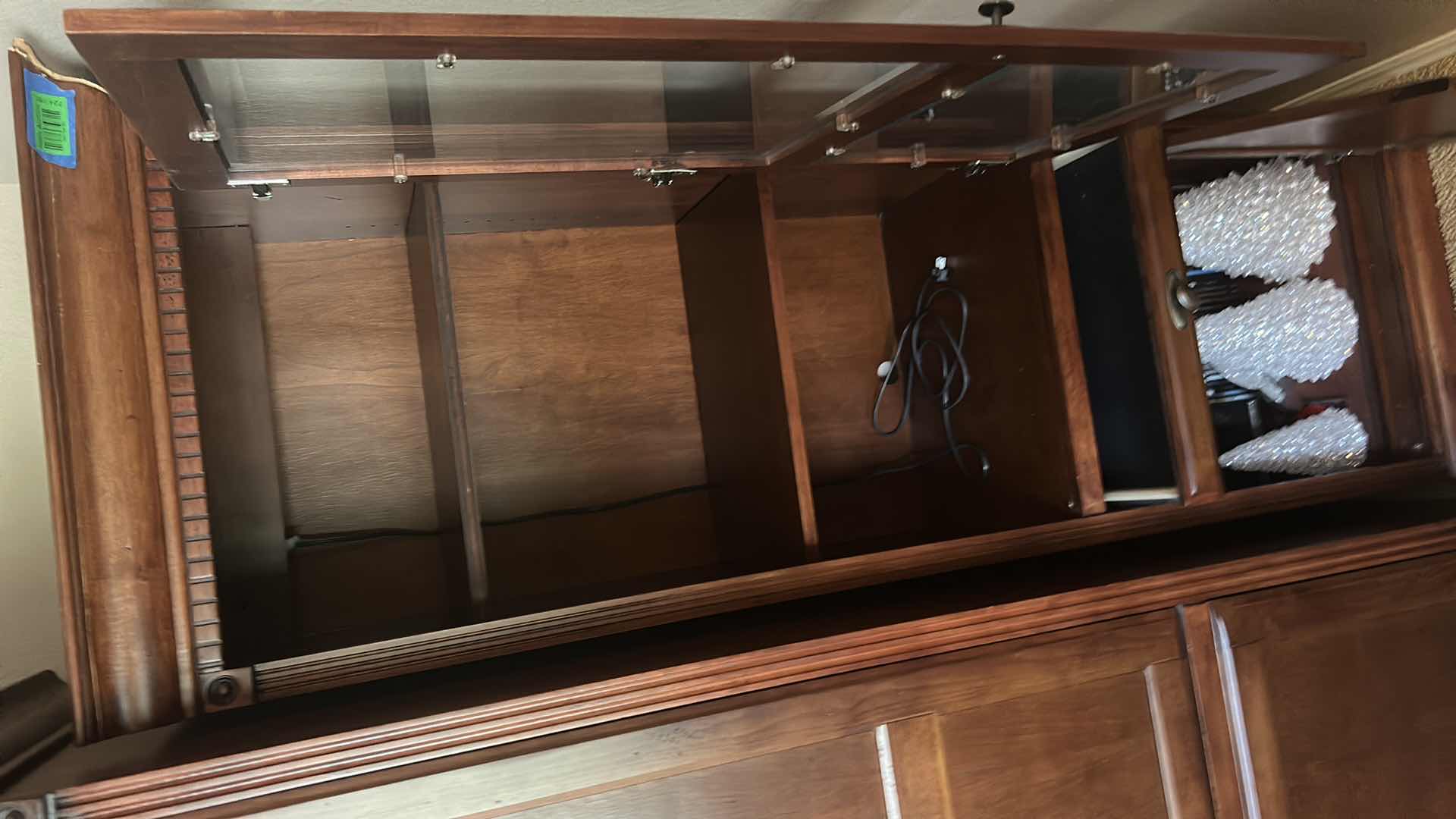 Photo 1 of 3 PCS- MAHOGANY WALL UNIT MEDIA CABINET  94” x 24” x 80”