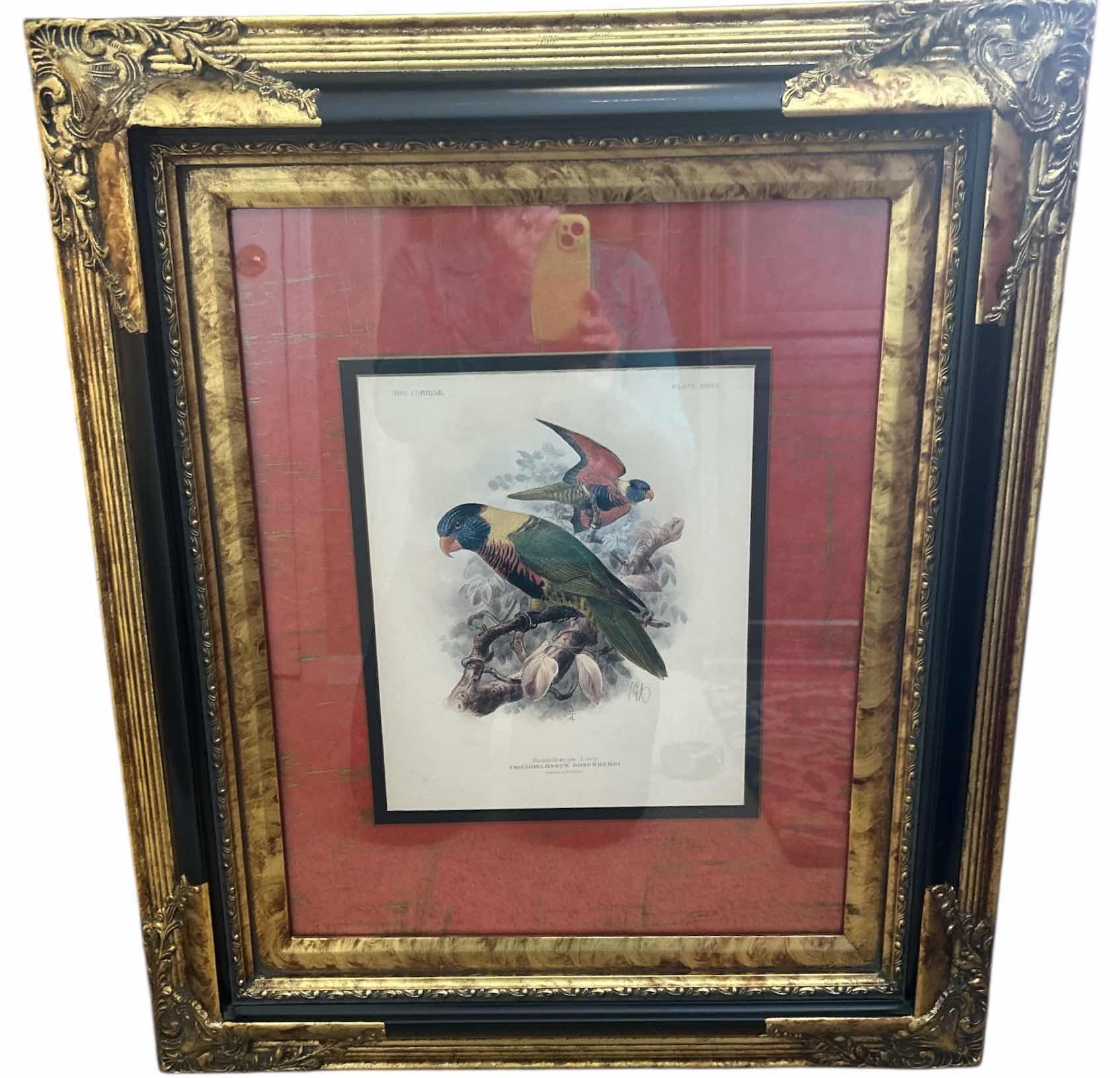 Photo 1 of ORNATE FRAMED ROSENBERGS LORY BY MIVART ARTWORK 23 1/2“ x 27 1/2“