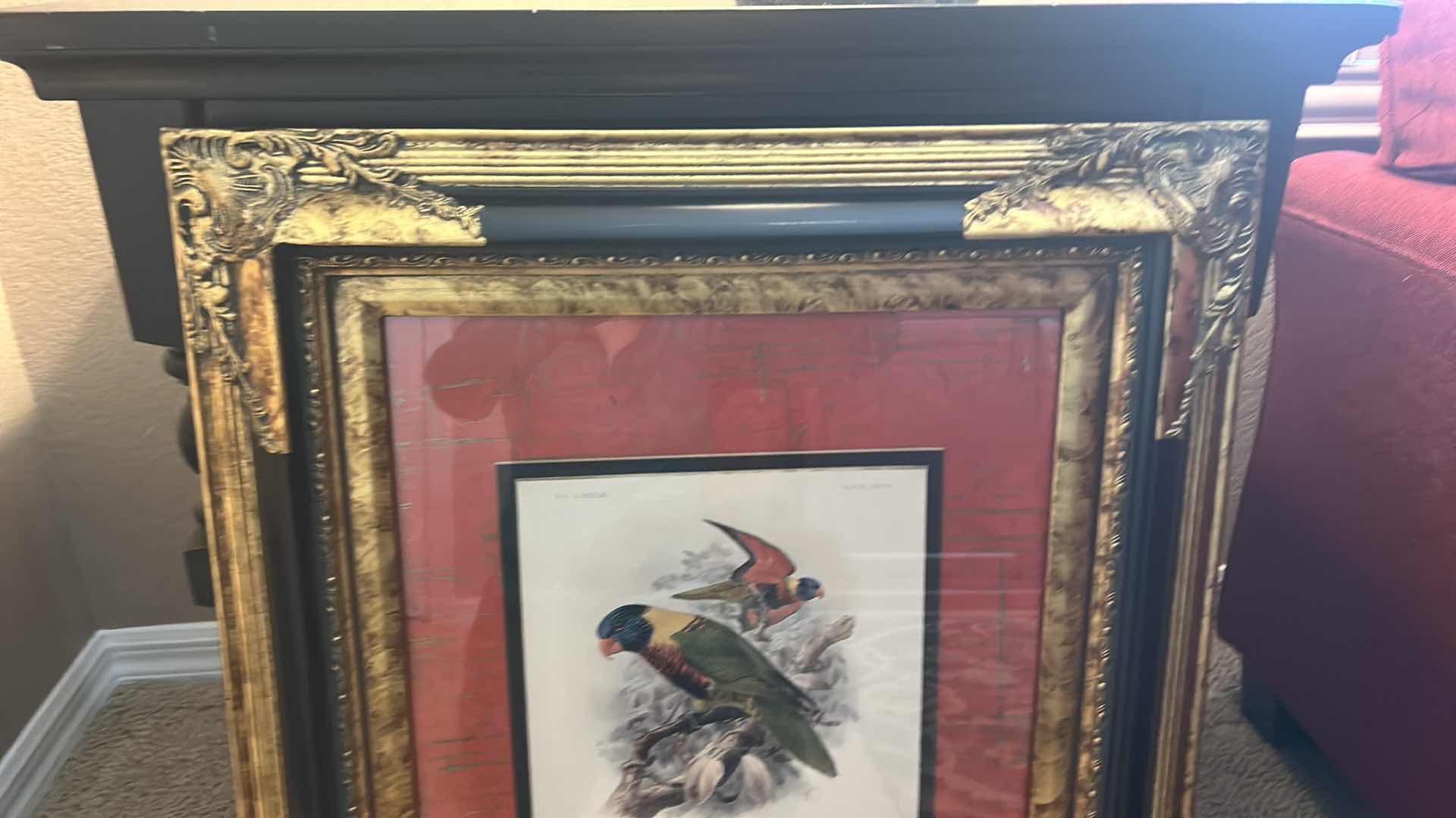 Photo 1 of ORNATE FRAMED ROSENBERGS LORY BY MIVART ARTWORK 23 1/2“ x 27 1/2“