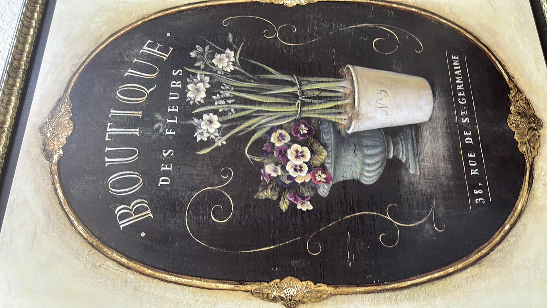 Photo 1 of FRAMED FLOWER BOUTIQUE ARTWORK 23 1/2“ x 31 1/2“