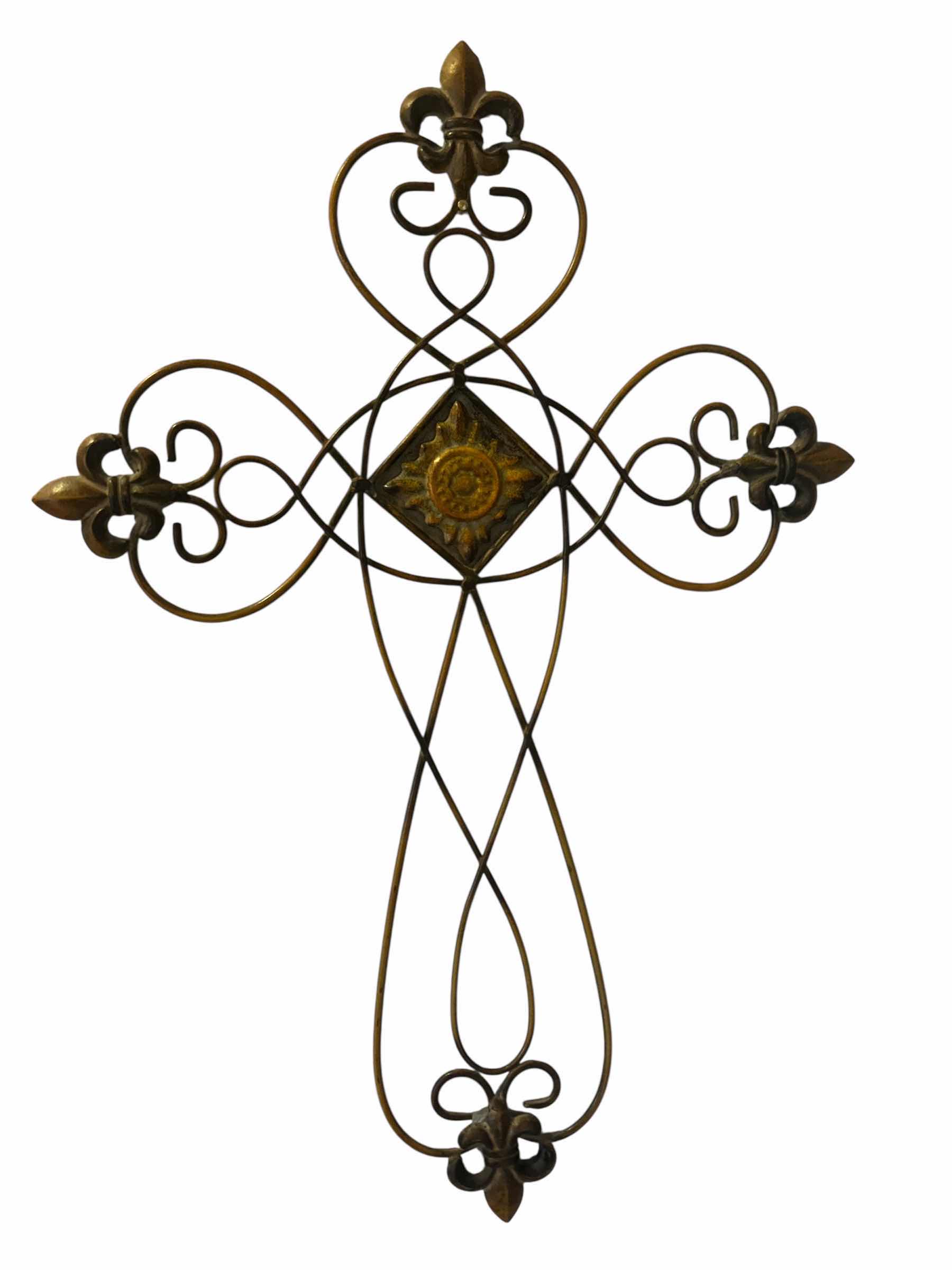 Photo 1 of METAL CROSS WALL DECOR 18” x 25”