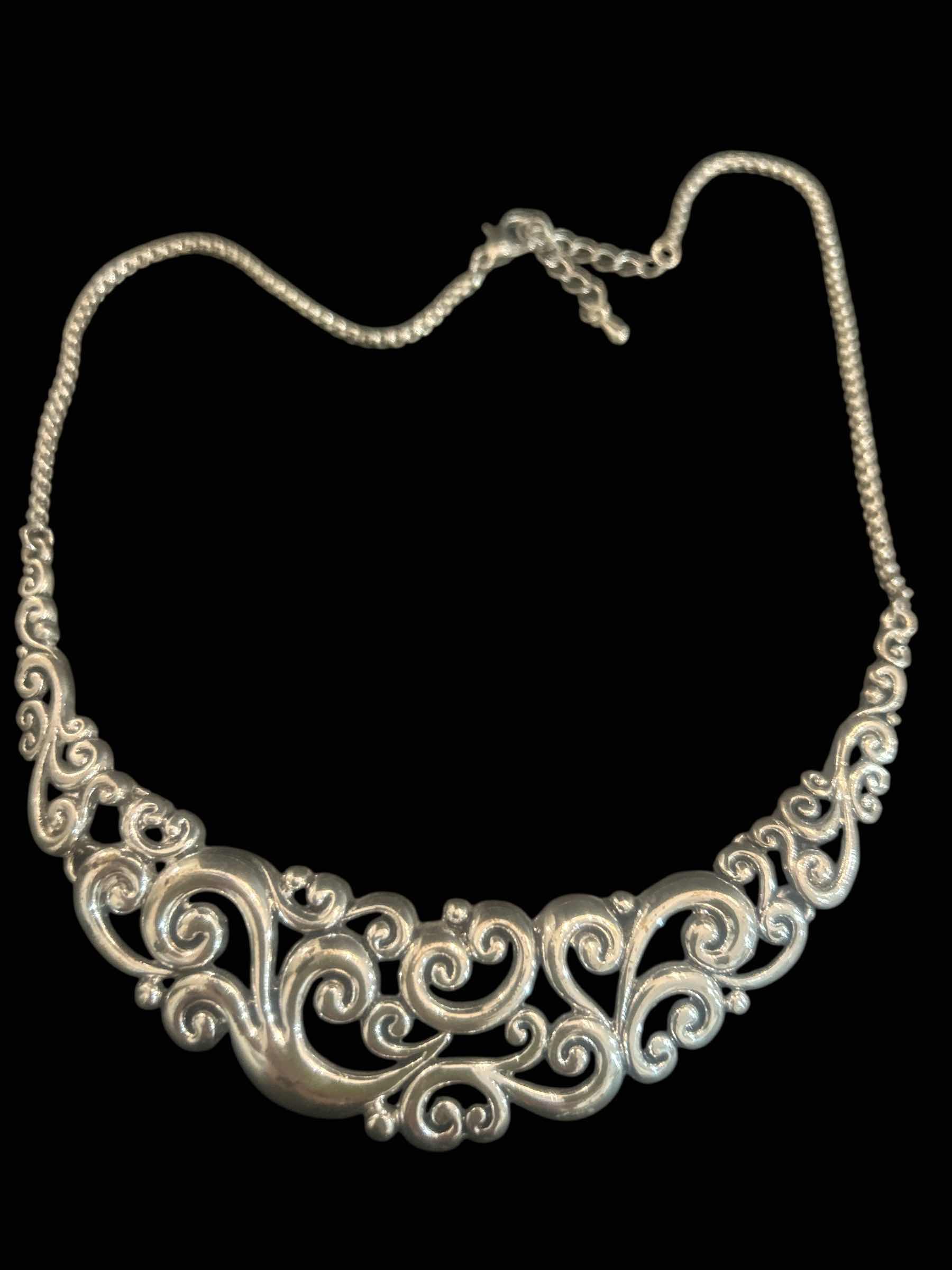 Photo 1 of BRIGHTON SILVER-TONE CHOKER NECKLACE & BRACELET