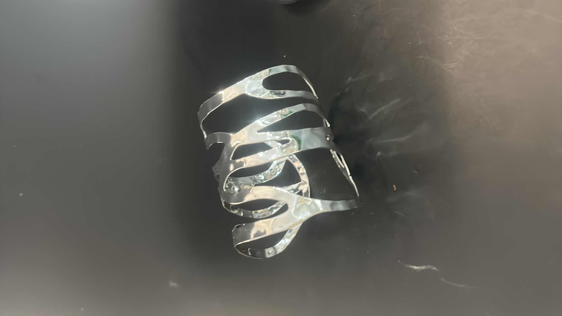 Photo 1 of 4-SILVER-TONE BRACELETS, CHOKER NECKLACE W CIRCLE PENDANT 