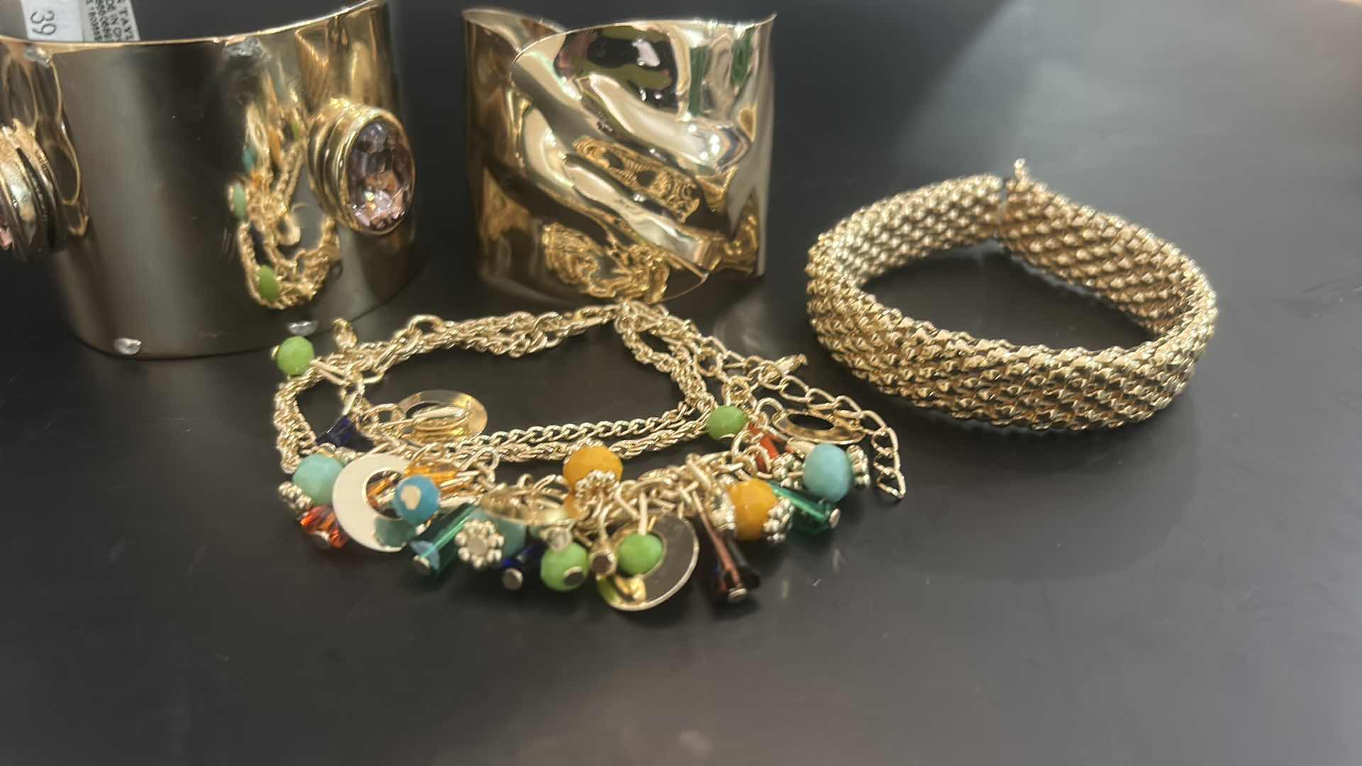 Photo 1 of 7-GOLD TONE FASHION BRACELETS