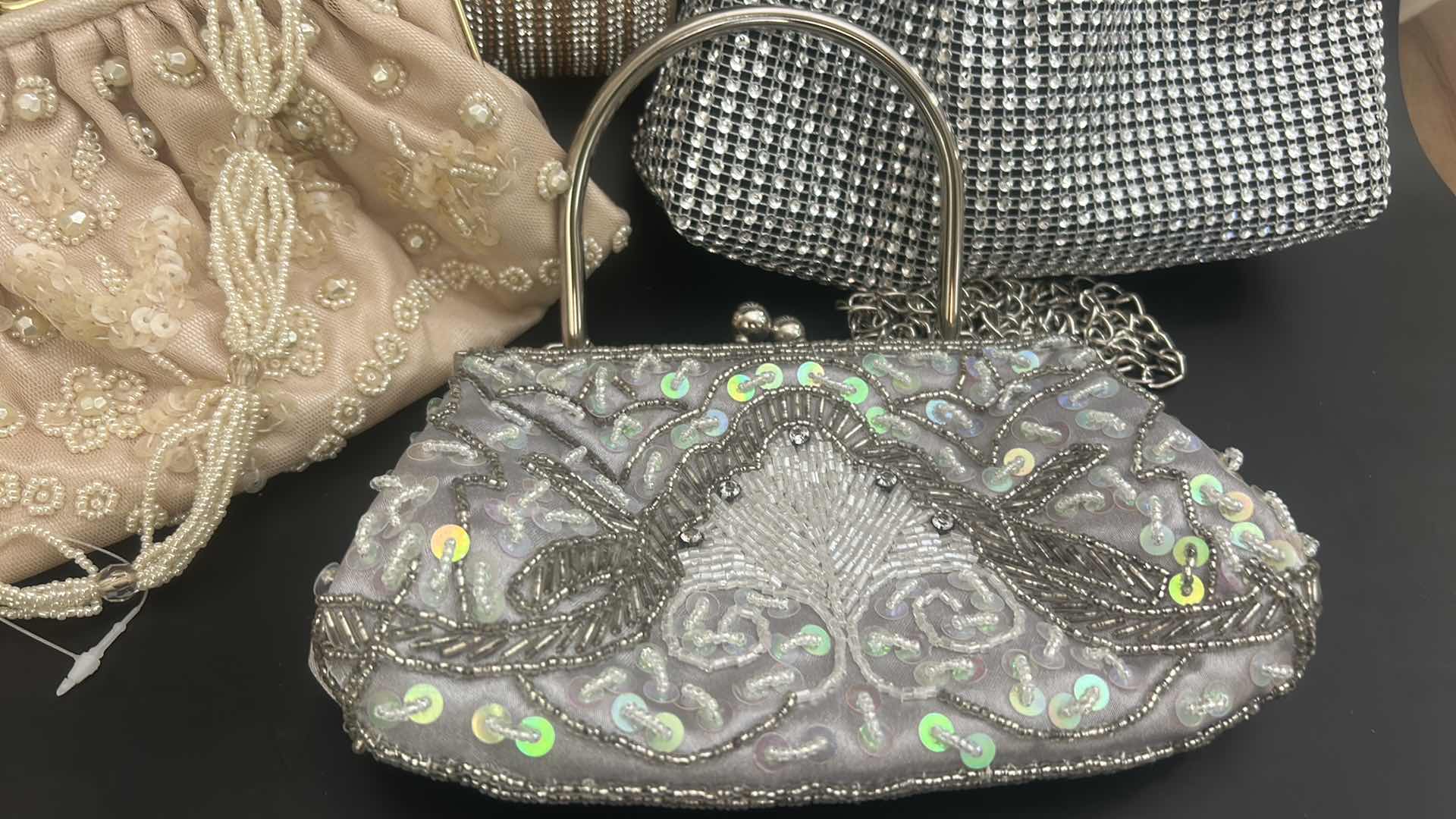 Photo 1 of 4-VINTAGE STYLE BEADED CLUTCH HANDBAGS