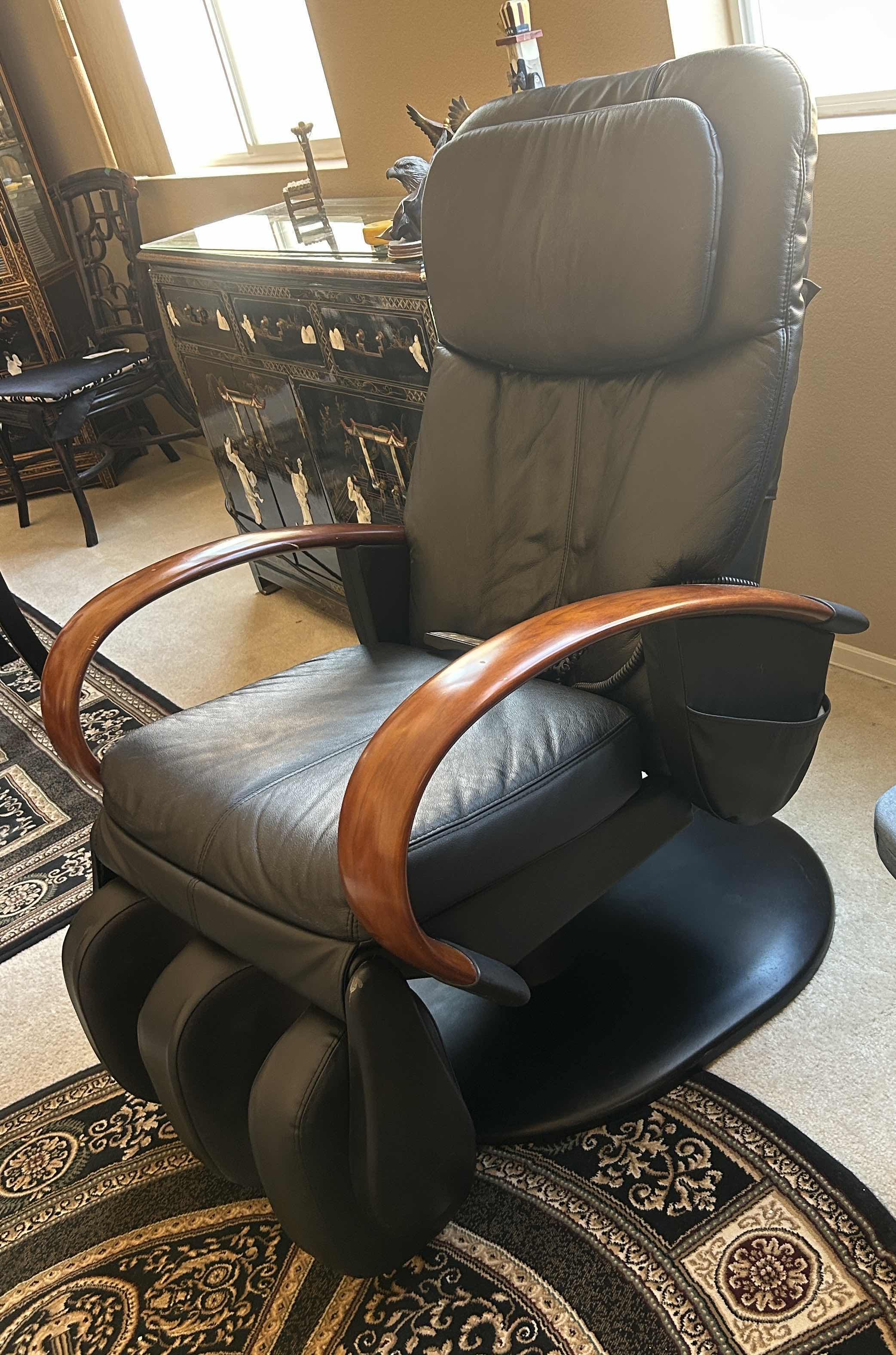 Photo 1 of HTT RECLINING BLACK LEATHER  MASSAGE CHAIR
