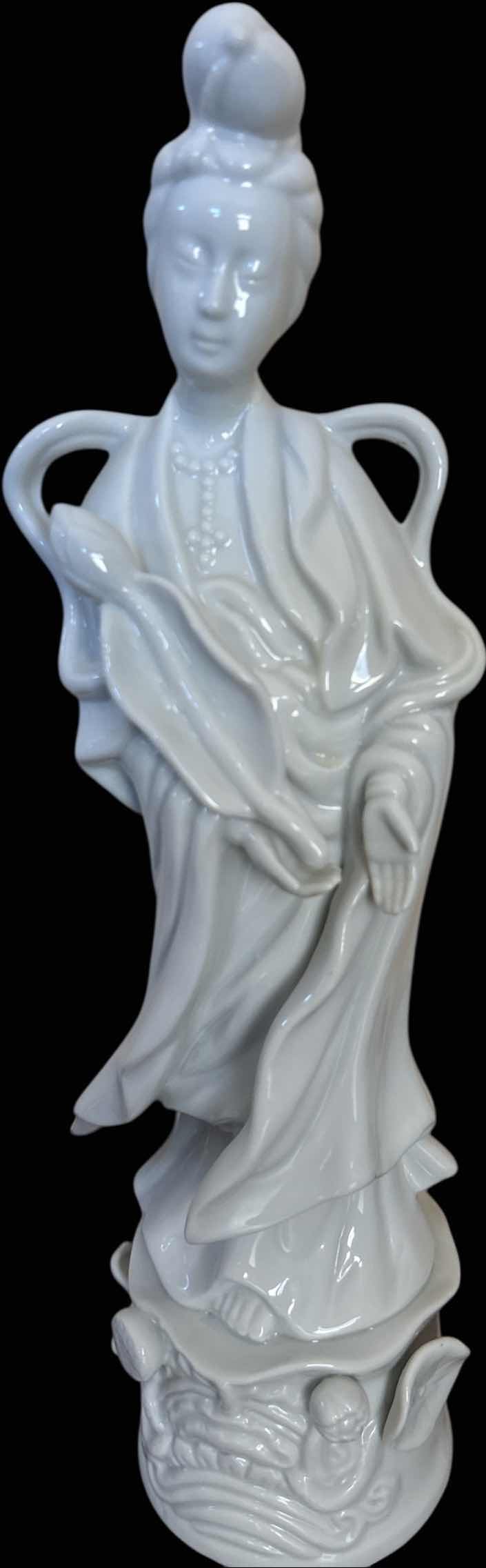 Photo 1 of HOMCO NUMBERED PORCELAIN FIGURINE H12” STATUE OF GUANYIN ALSO KNOWN AS KWAN YIN