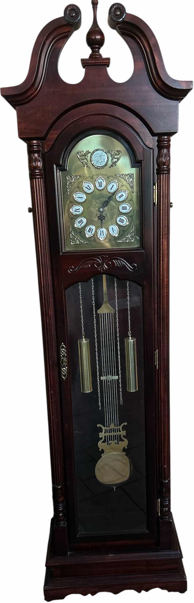 Photo 1 of TEMPUS FUGIT LIGHTWEIGHT BATTERY OPERATED GRANDFATHER CLOCK H80”