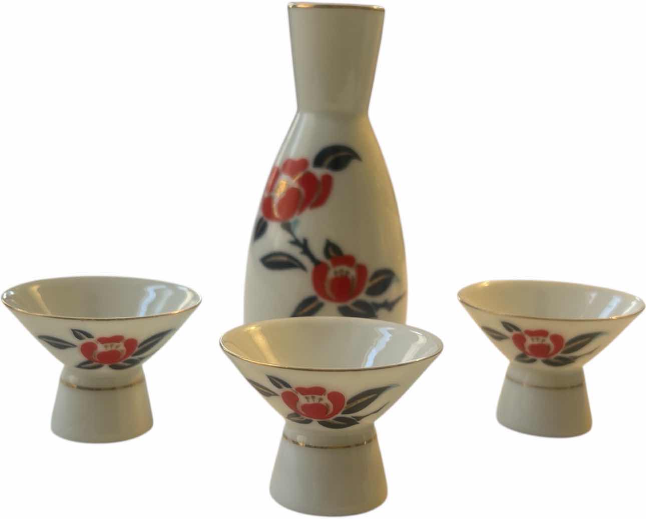 Photo 1 of TAJIMI 4 PC SAKE SET