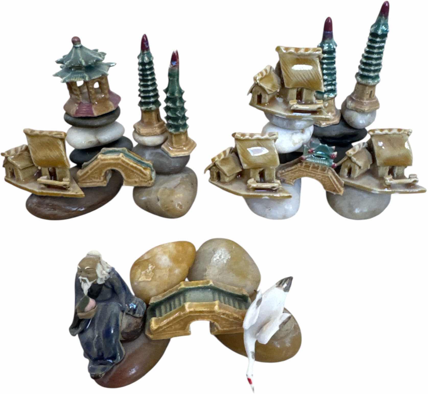 Photo 1 of 9- VINTAGE MINIATURE FIGURINES AND STRUCTURES DECORATIVE COLLECTABLES

H4” AND SMALLER