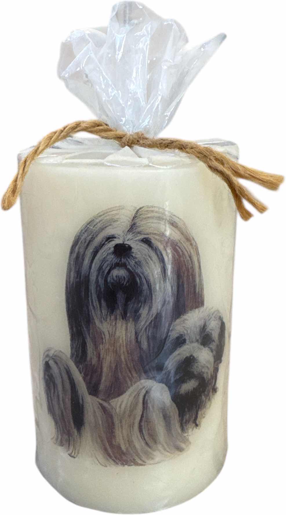 Photo 1 of VINTAGE LHASA APSO DOG, SANDICAST SCULPTURE HAND PAINTED AND CANDLE DECOR

SCULPTURE 
9” X 4” X H6”