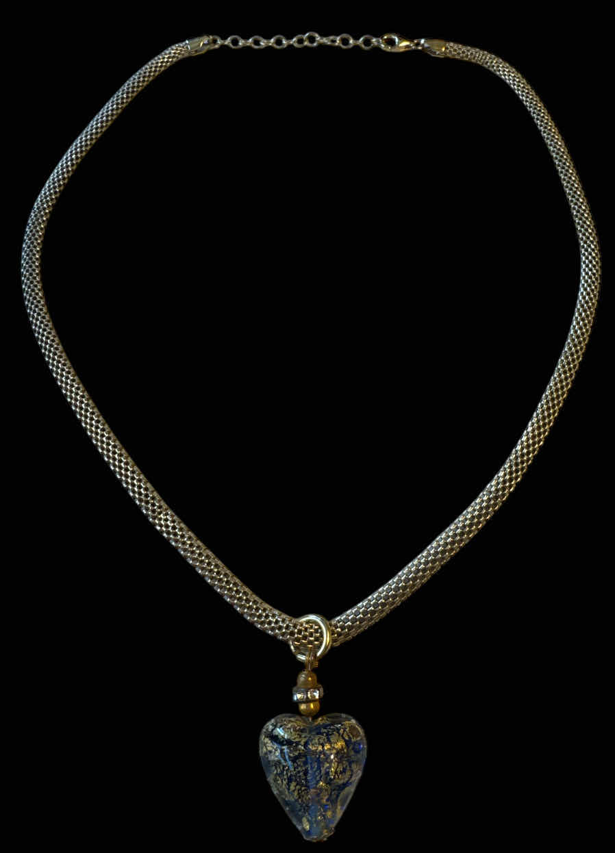 Photo 1 of STAUER 18K GOLD PLATED STERLING SILVER DIAMOND AURA PURE HEART PENDANT, JEWELRY