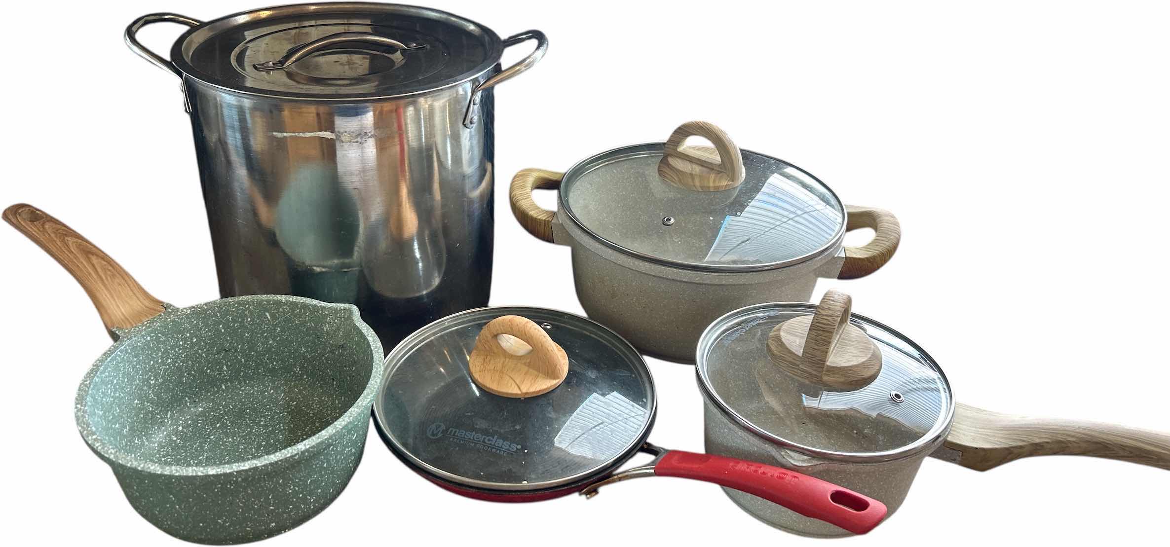 Photo 1 of POTS WITH LIDS  AND STOCKPOTS