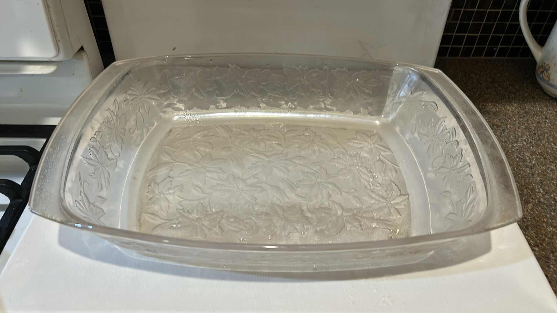 Photo 1 of 3 PC GLASS SERVING BOWLS LARGEST (17 1/2” x H12”)