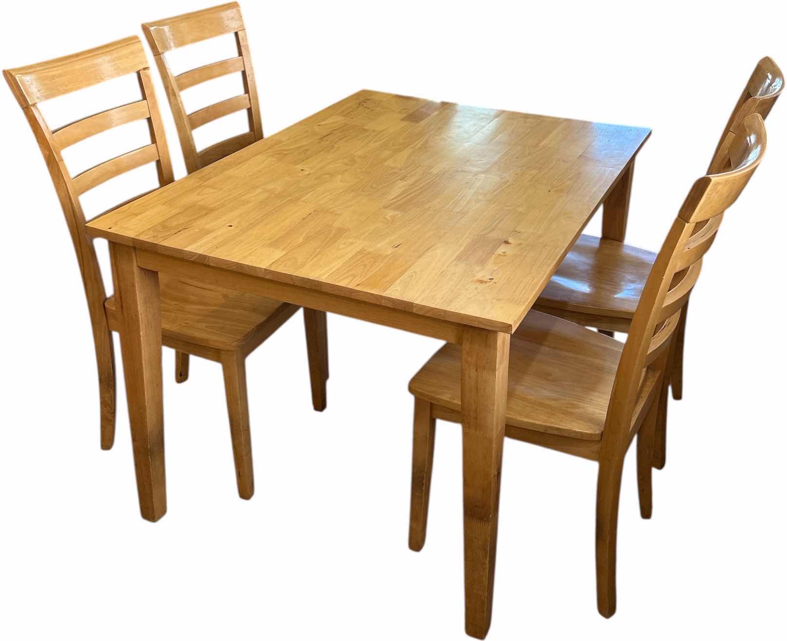 Photo 1 of KITCHEN TABLE AND 4 CHAIRS 35 1/2“ x 47.75” x H 30“